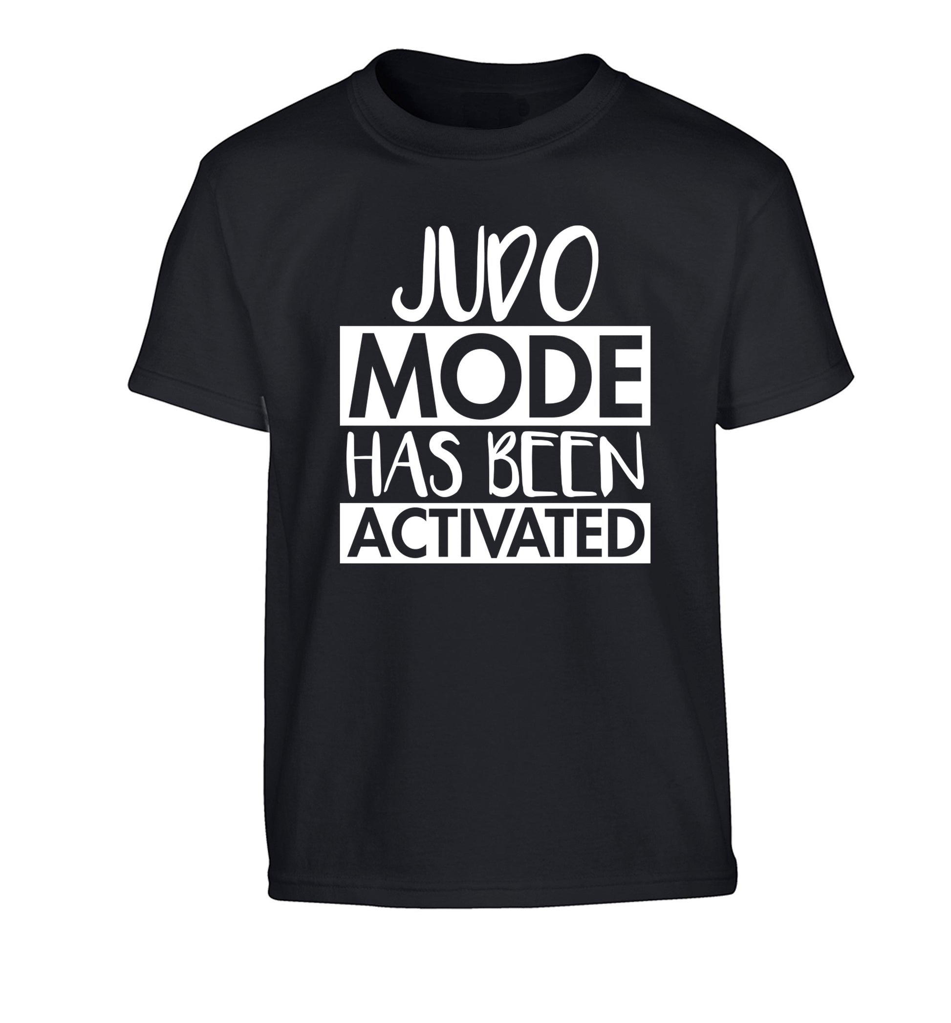 Judo mode activated Children's black Tshirt 12-14 Years