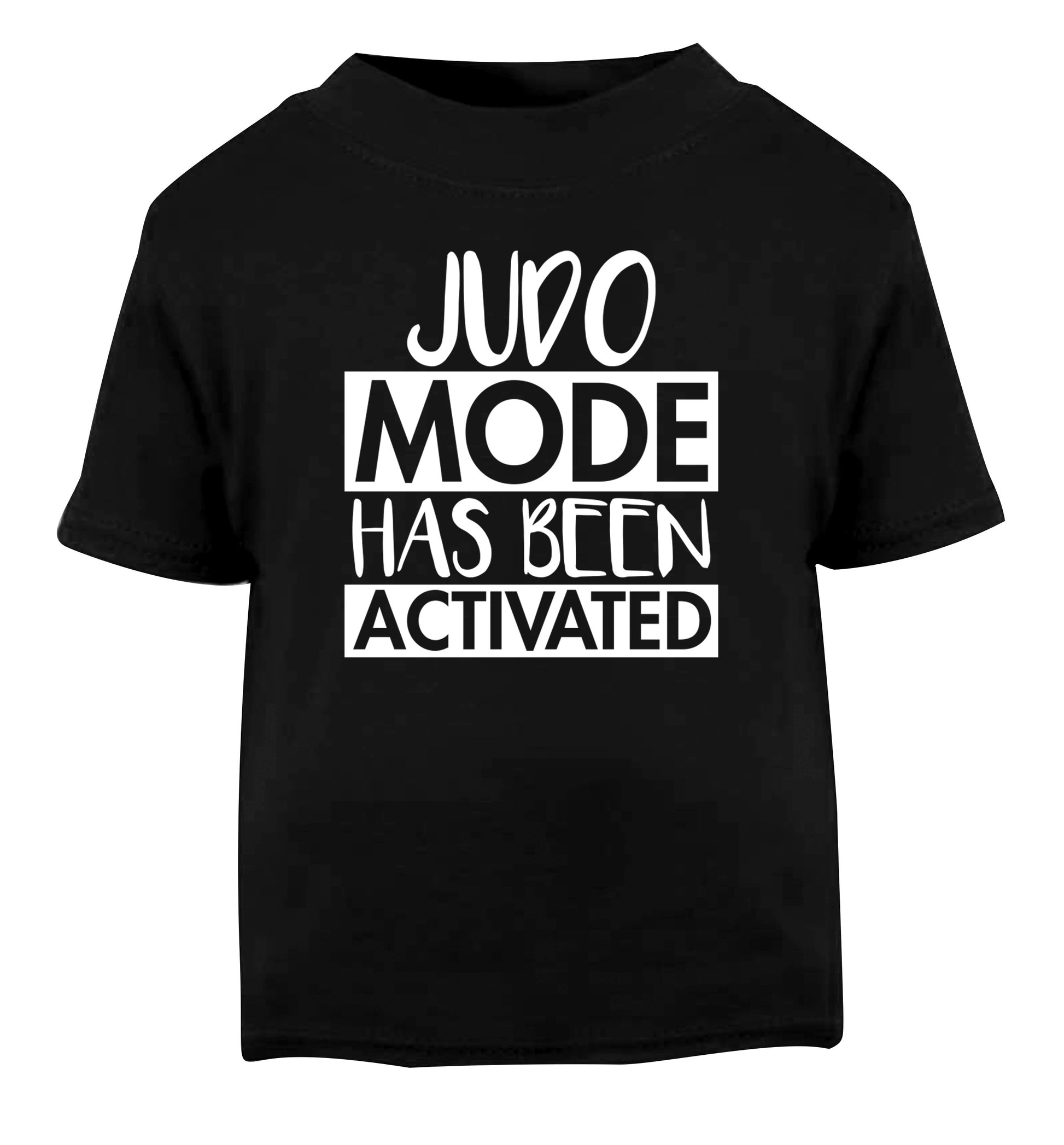 Judo mode activated Black Baby Toddler Tshirt 2 years
