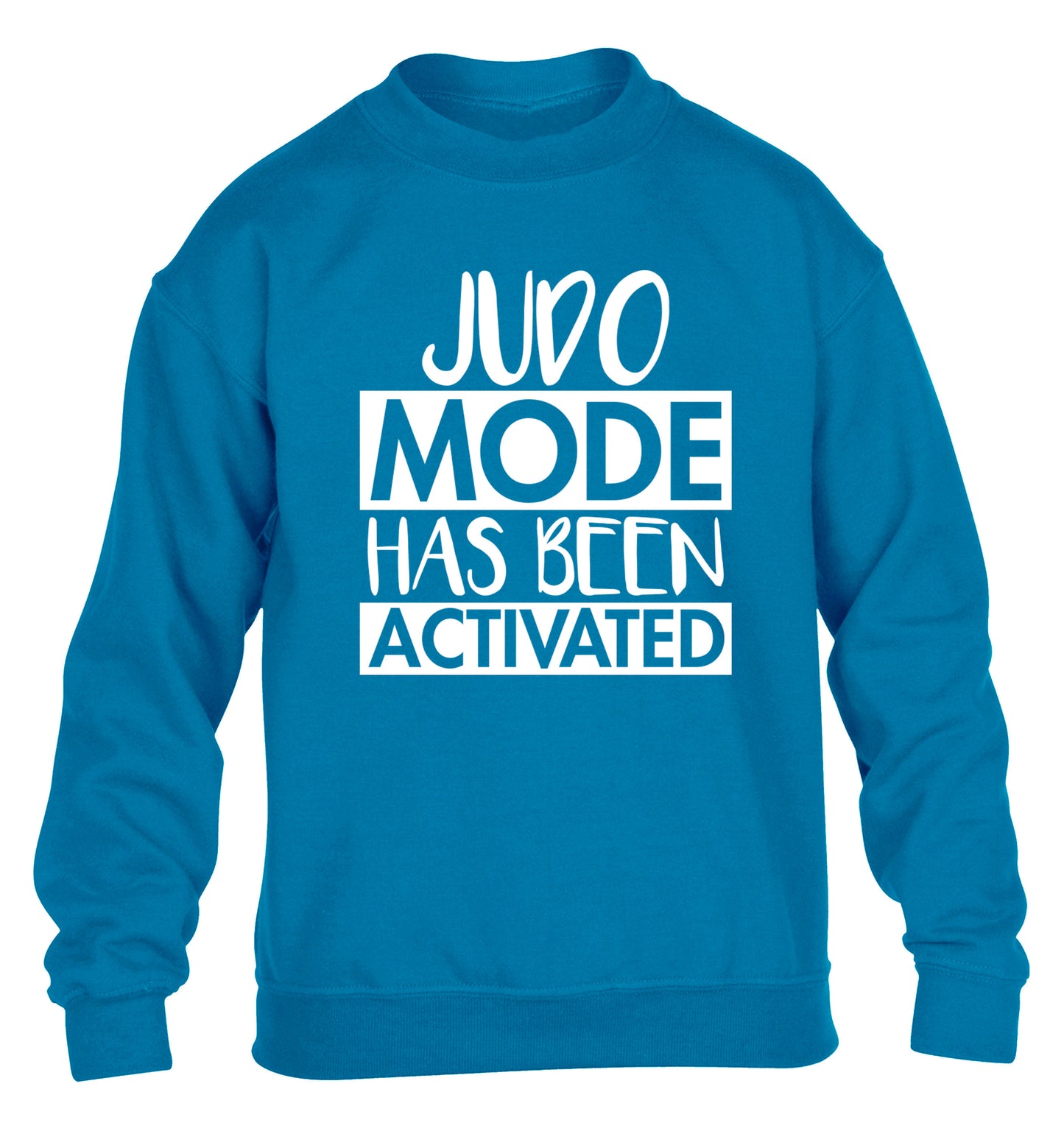 Judo mode activated children's blue sweater 12-14 Years