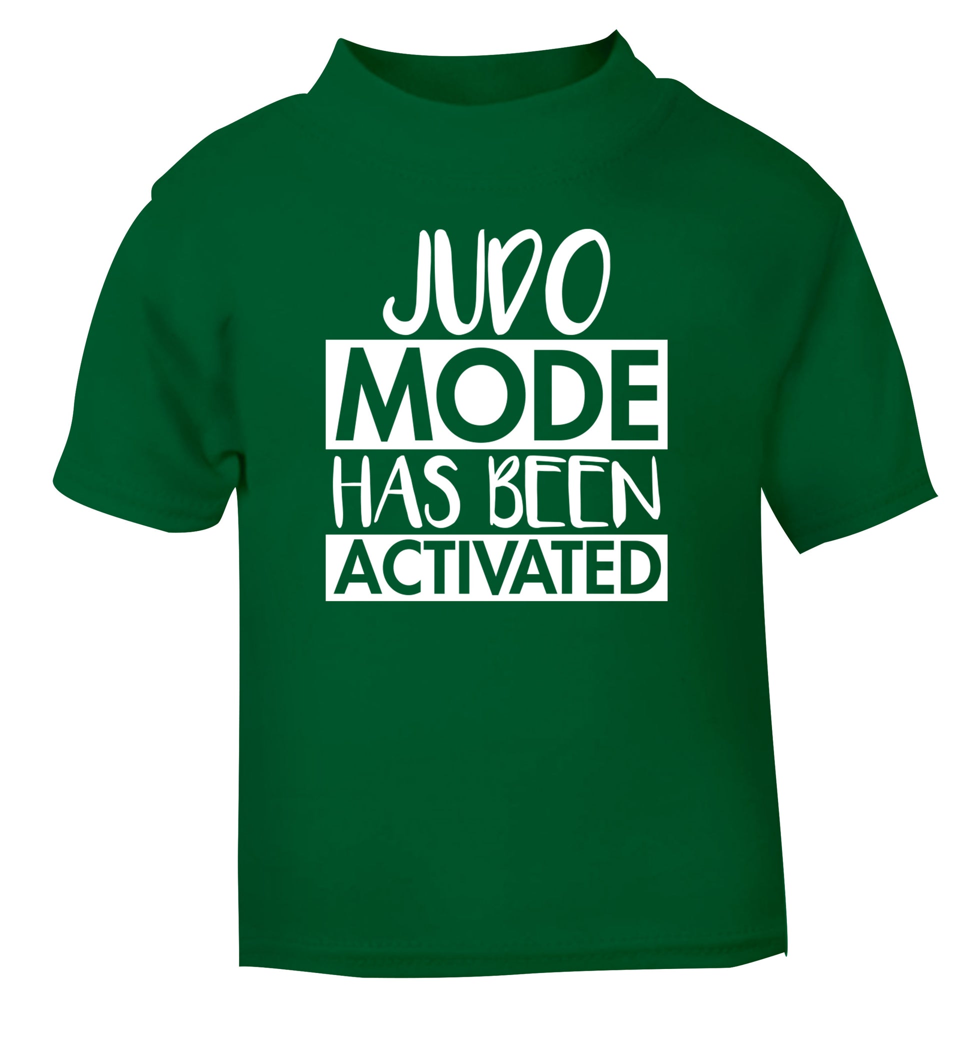 Judo mode activated green Baby Toddler Tshirt 2 Years