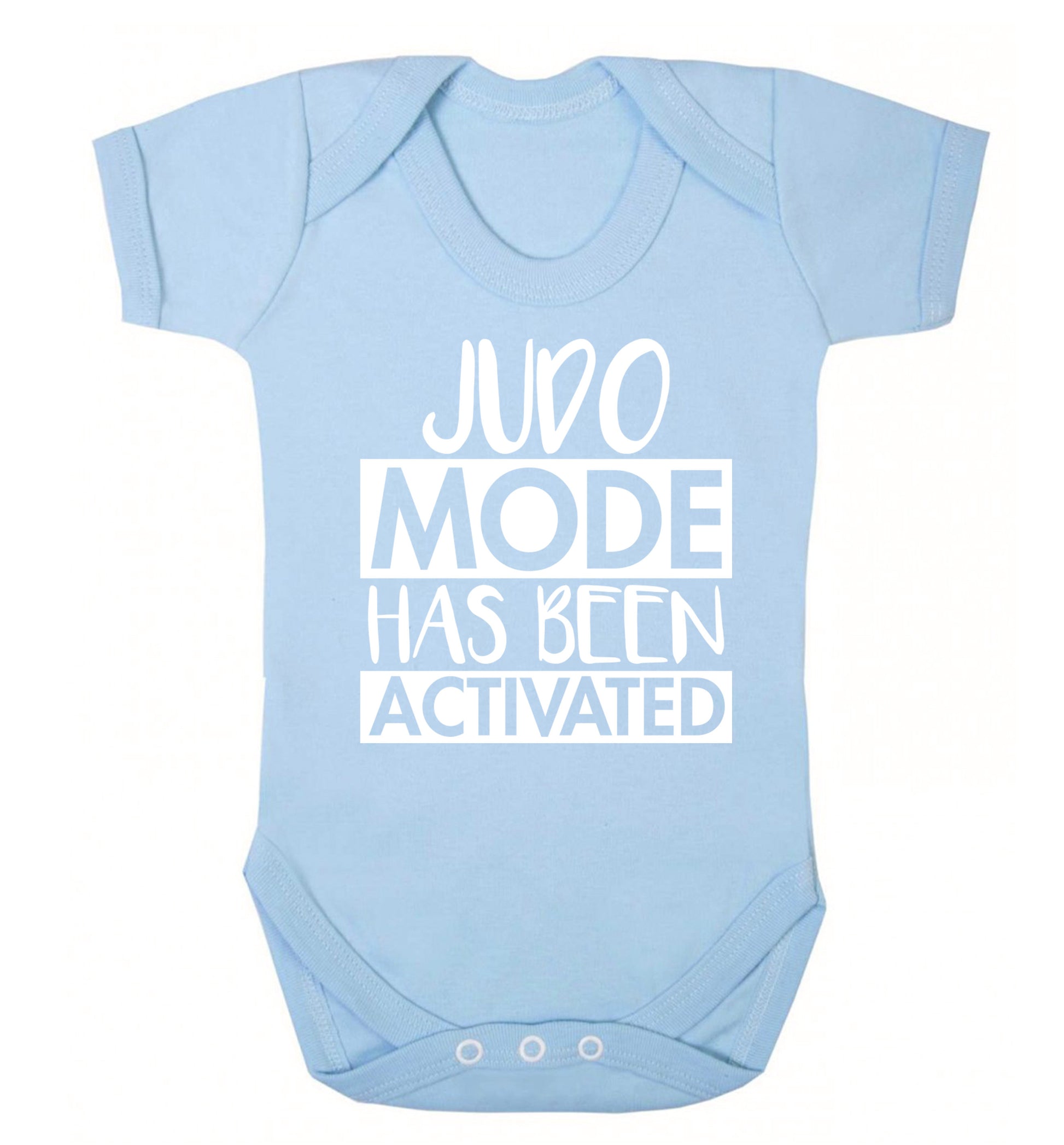 Judo mode activated Baby Vest pale blue 18-24 months