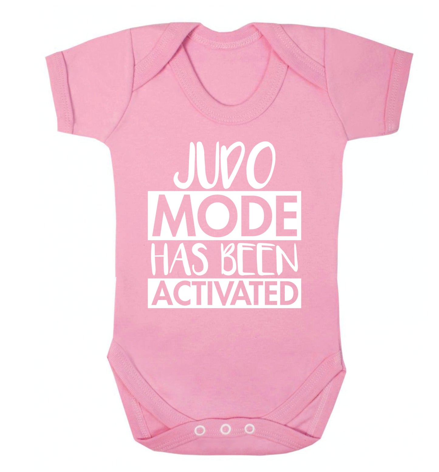 Judo mode activated Baby Vest pale pink 18-24 months