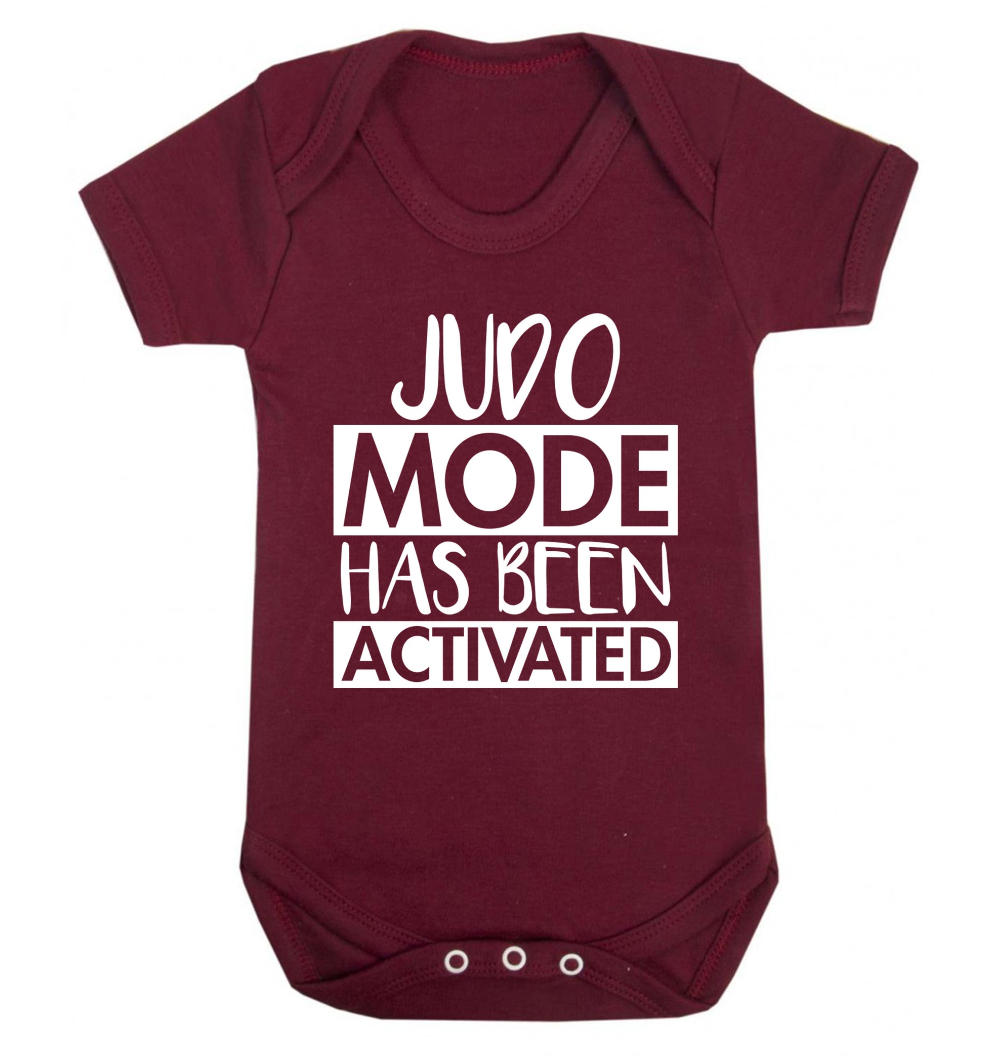 Judo mode activated Baby Vest maroon 18-24 months