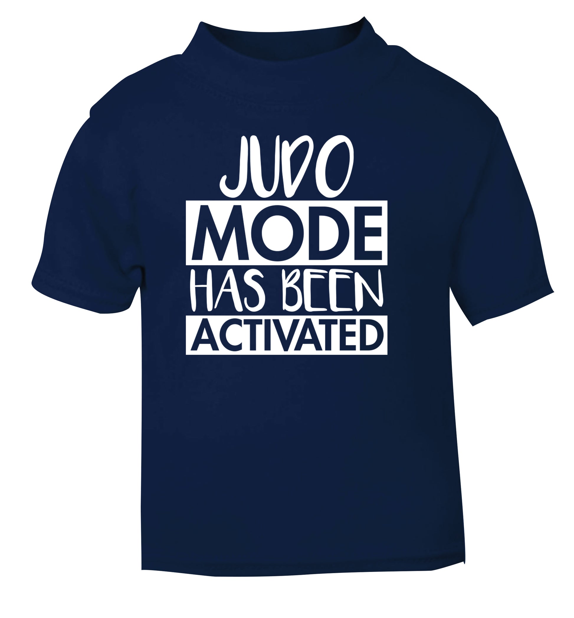 Judo mode activated navy Baby Toddler Tshirt 2 Years