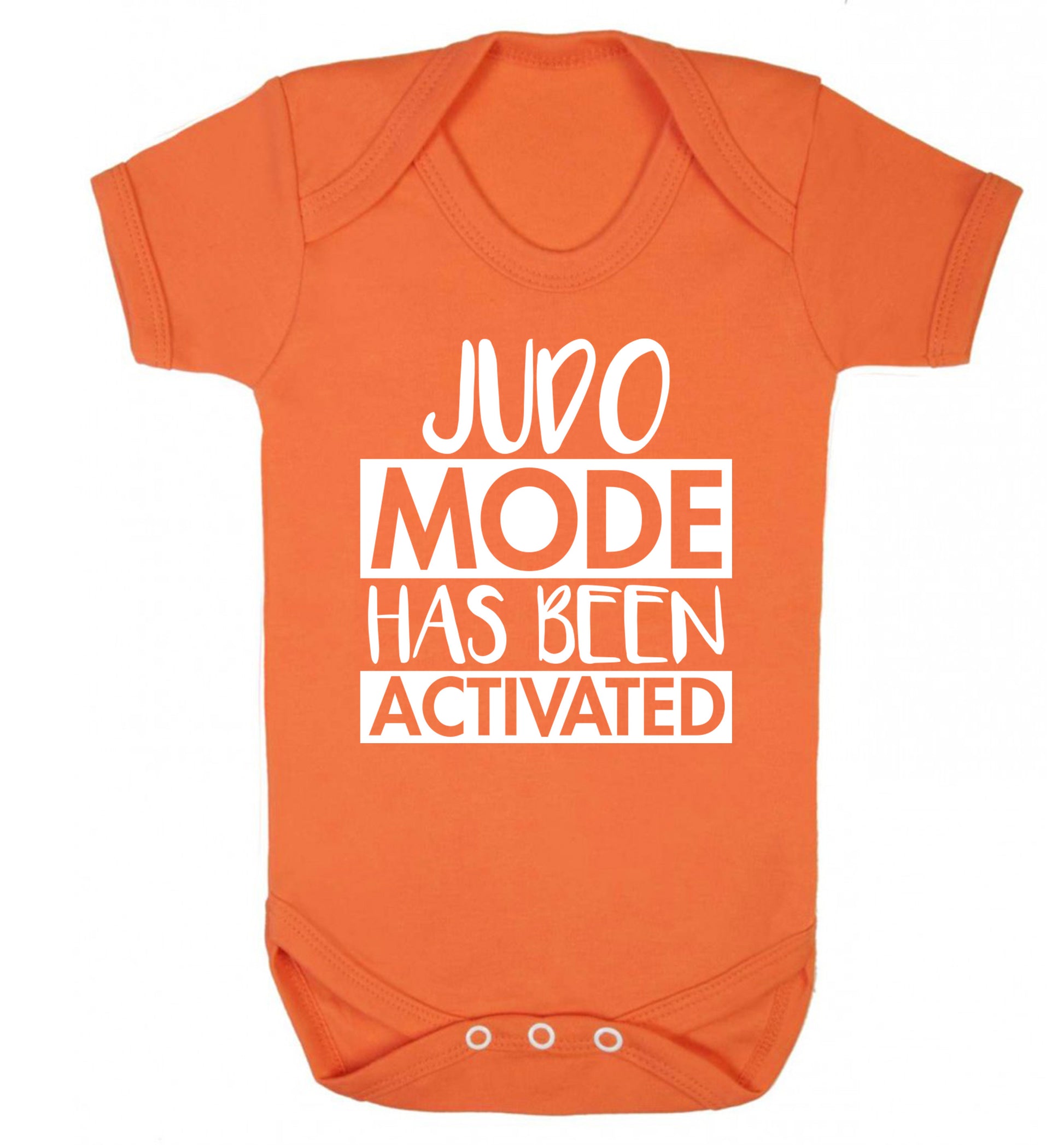 Judo mode activated Baby Vest orange 18-24 months