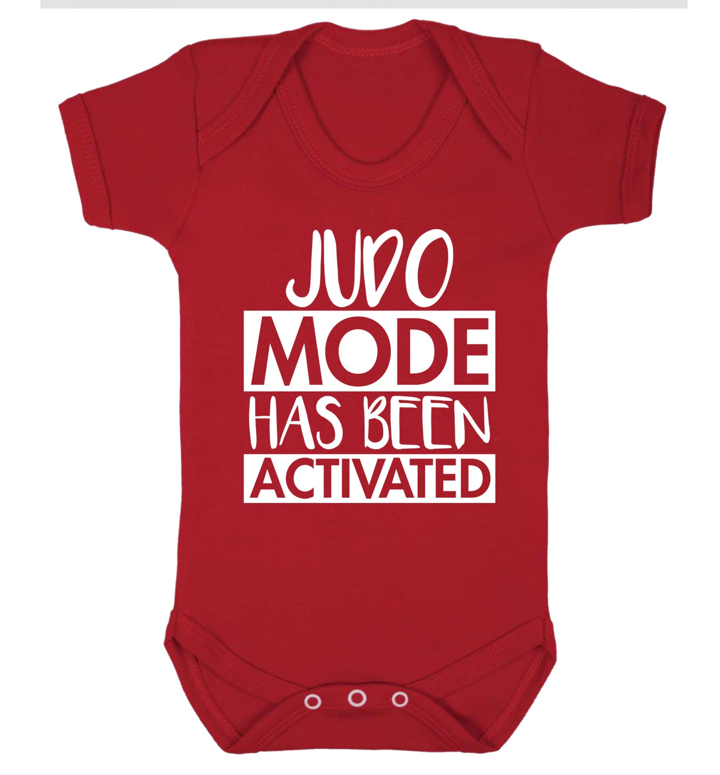 Judo mode activated Baby Vest red 18-24 months
