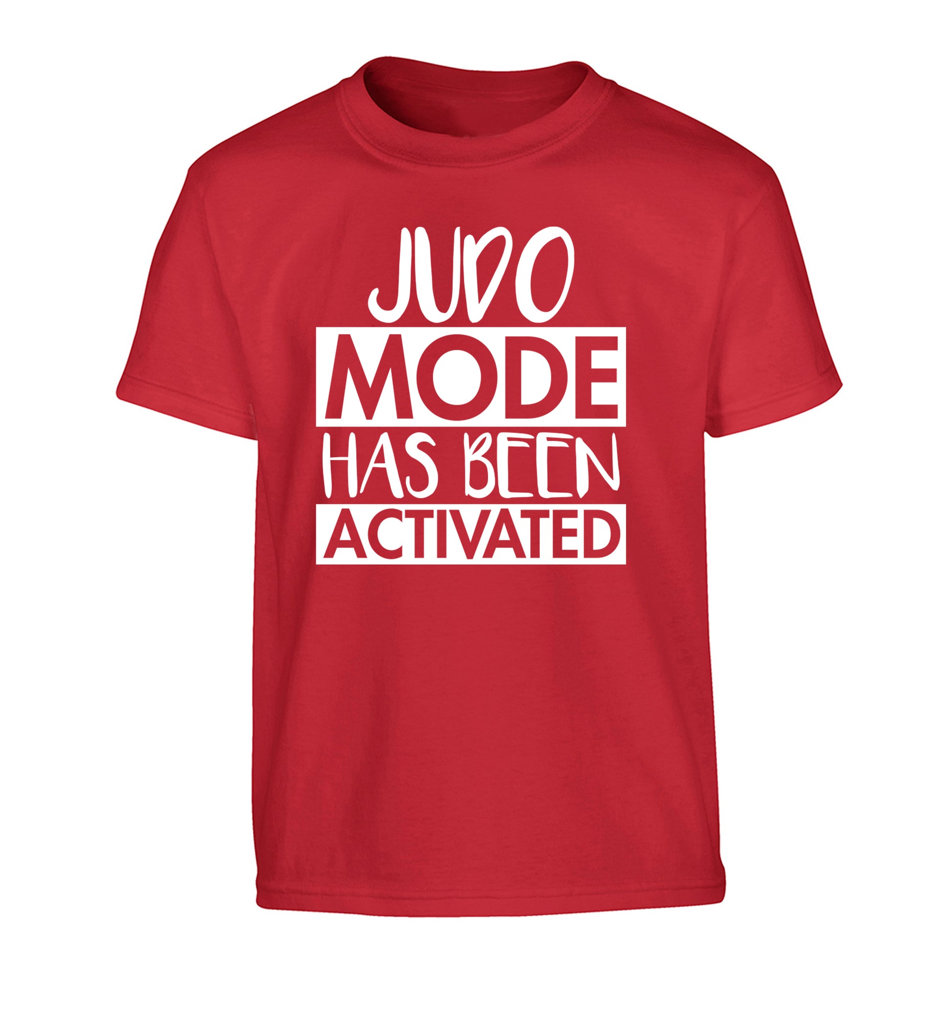 Judo mode activated Children's red Tshirt 12-14 Years