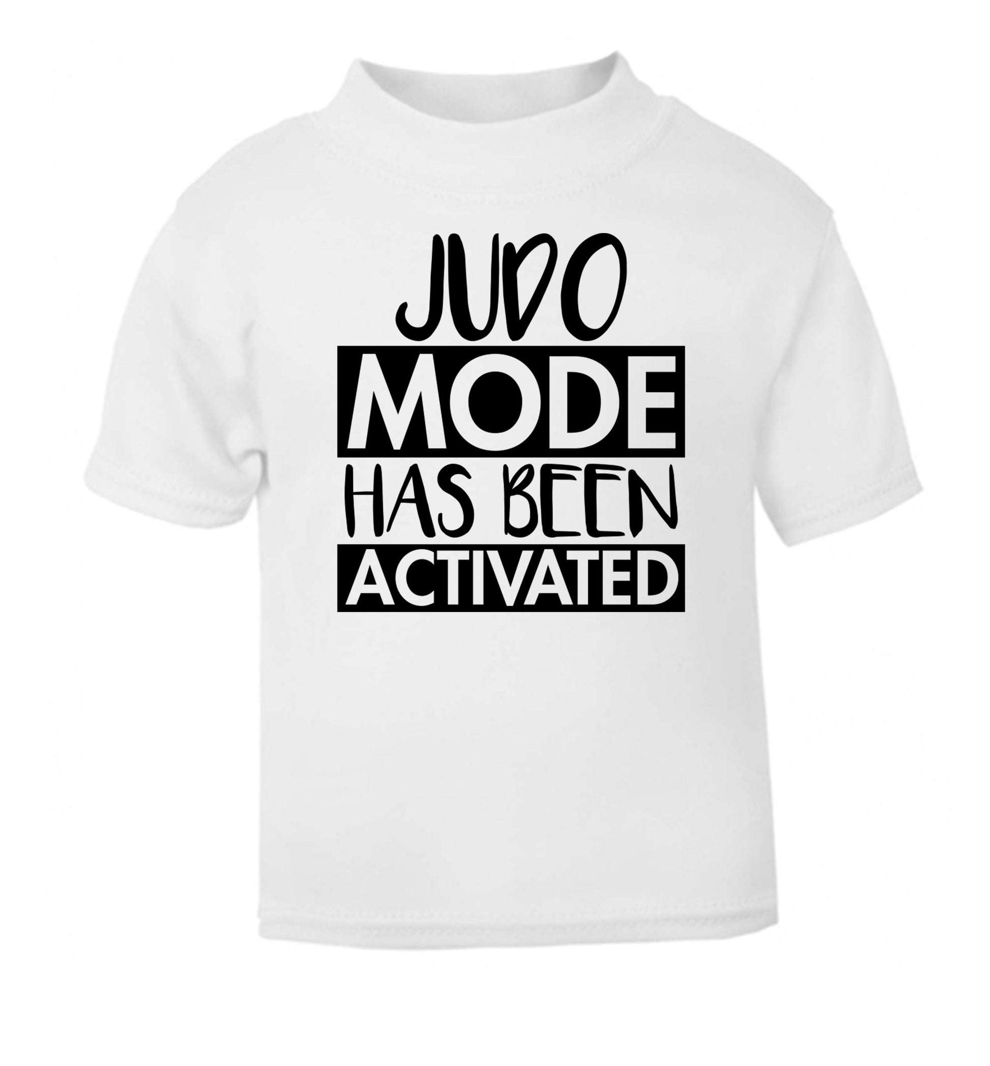 Judo mode activated white Baby Toddler Tshirt 2 Years
