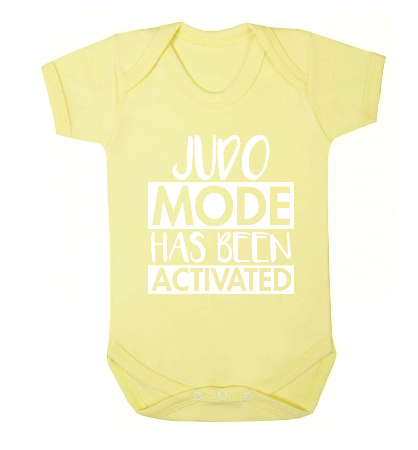 Judo mode activated Baby Vest pale yellow 18-24 months
