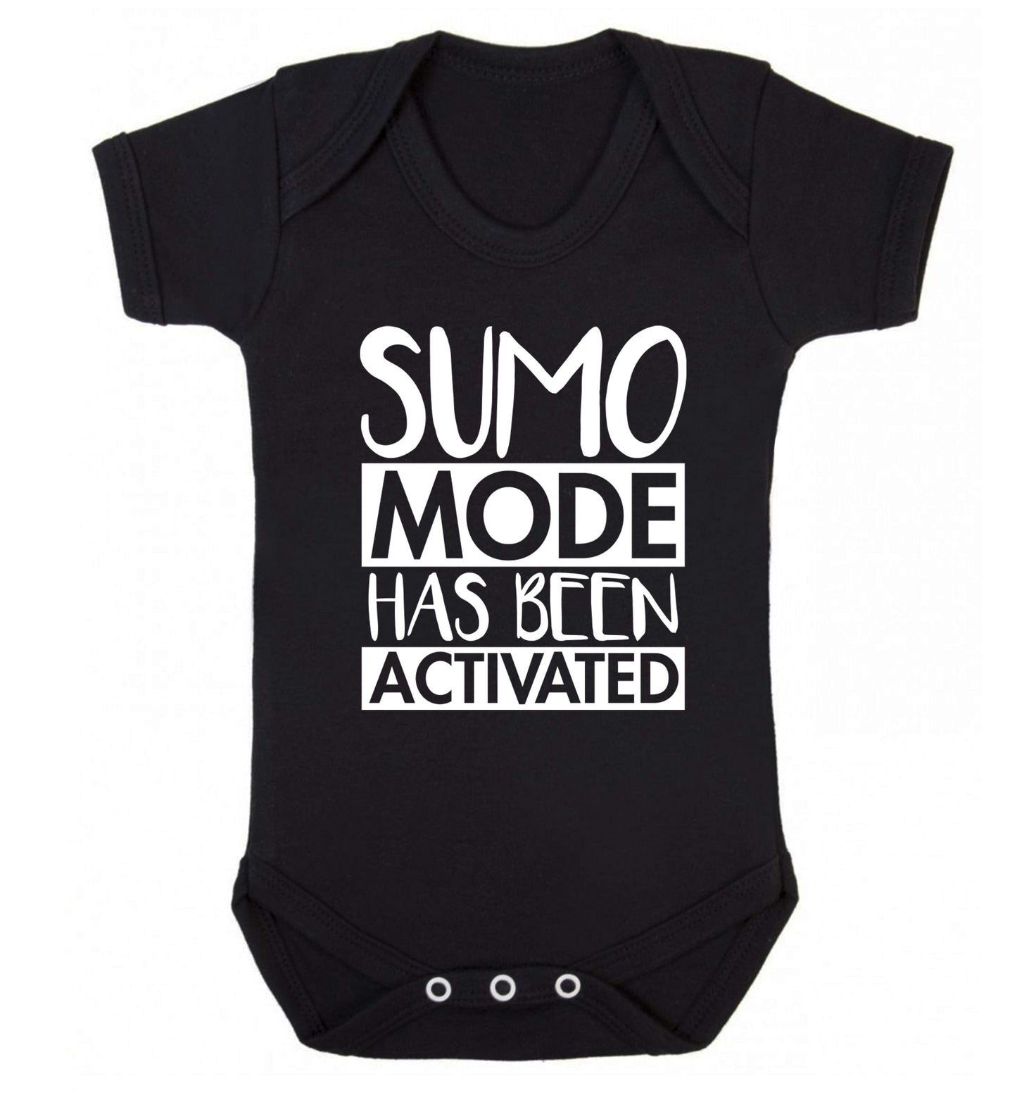Sumo mode activated Baby Vest black 18-24 months