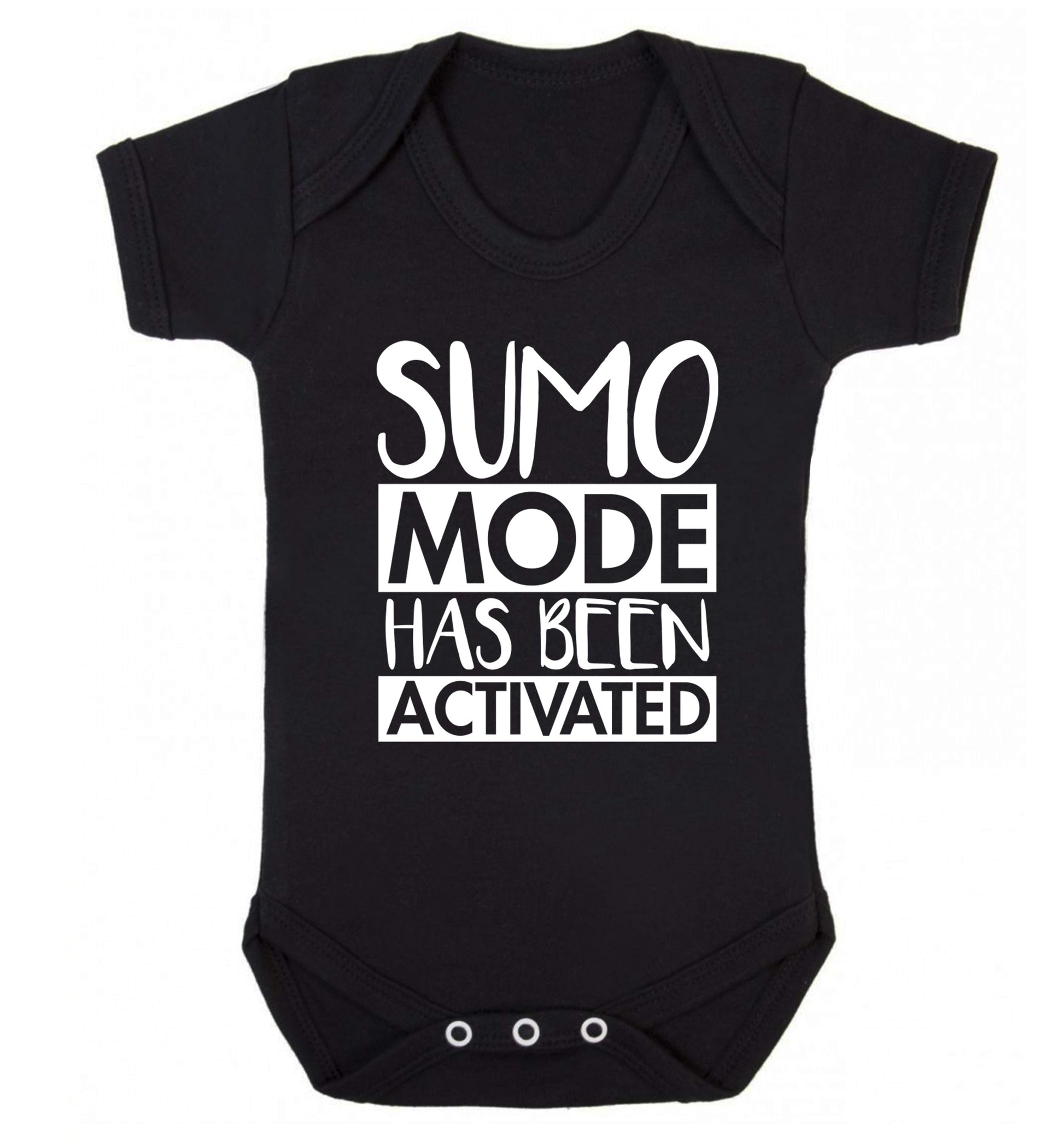 Sumo mode activated Baby Vest black 18-24 months