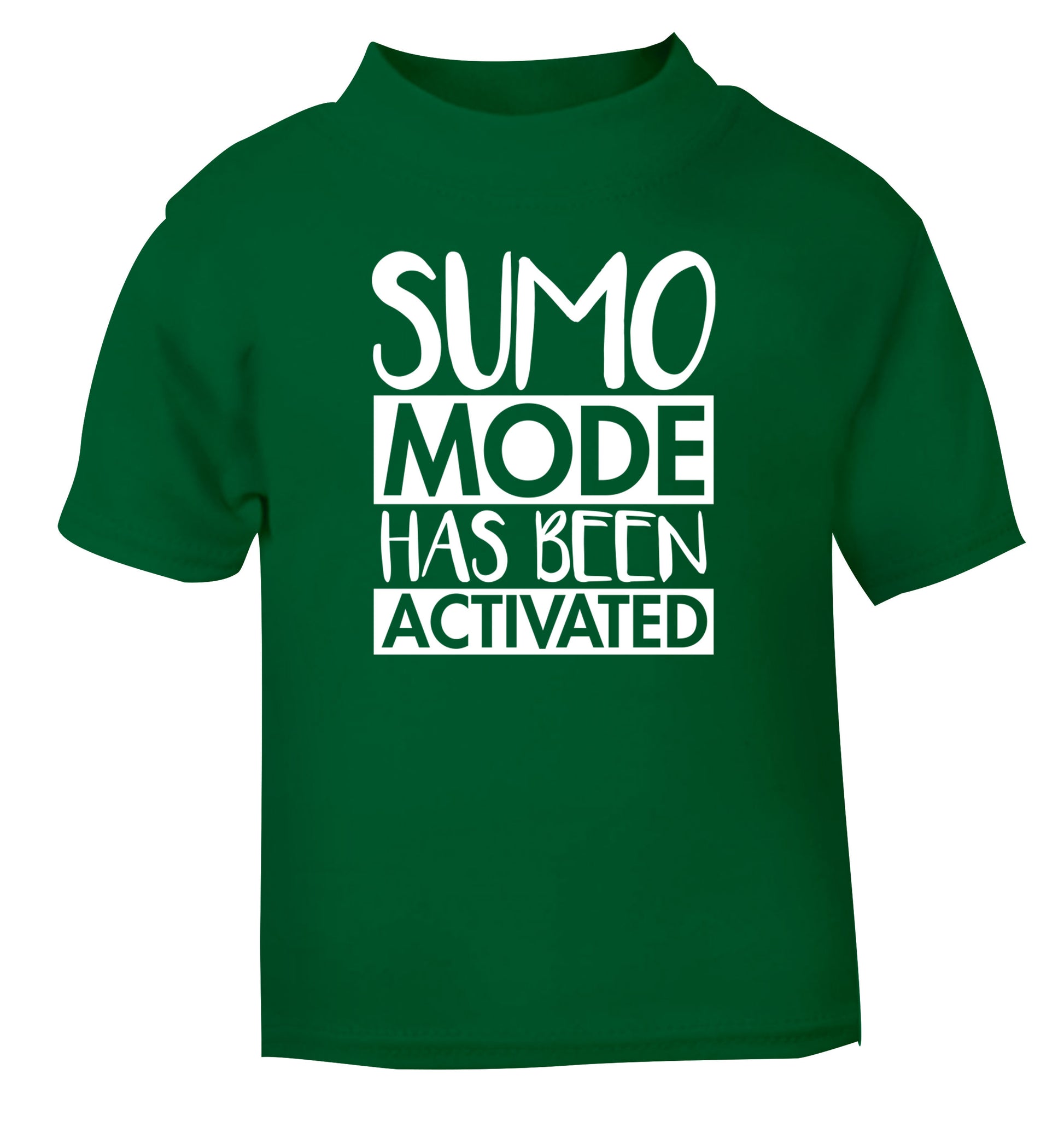 Sumo mode activated green Baby Toddler Tshirt 2 Years