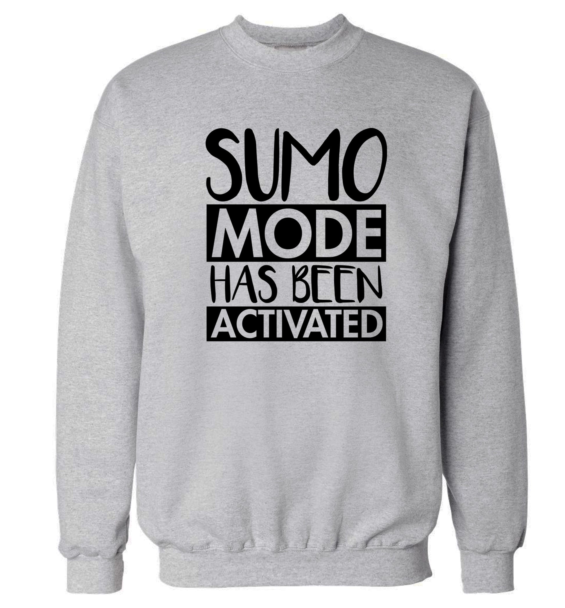 Sumo mode activated Adult's unisex grey Sweater 2XL