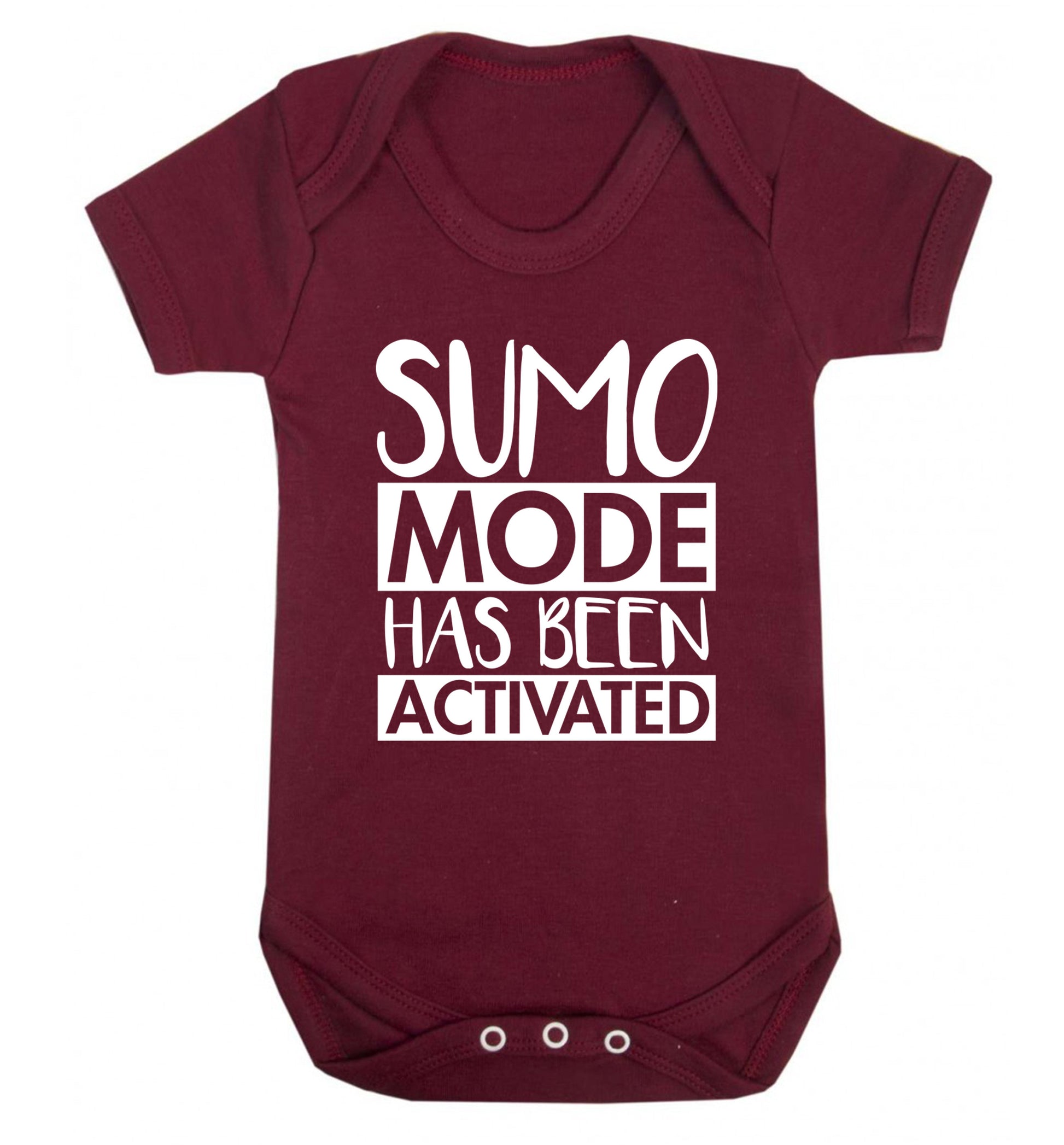 Sumo mode activated Baby Vest maroon 18-24 months