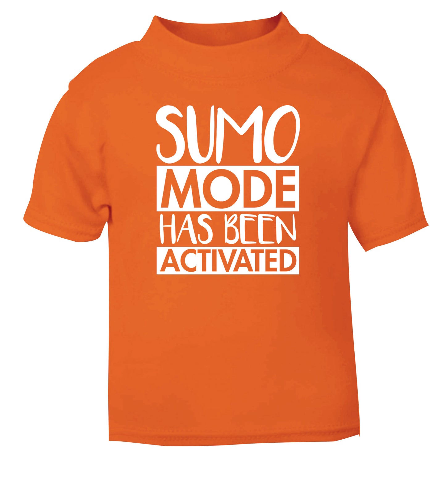 Sumo mode activated orange Baby Toddler Tshirt 2 Years