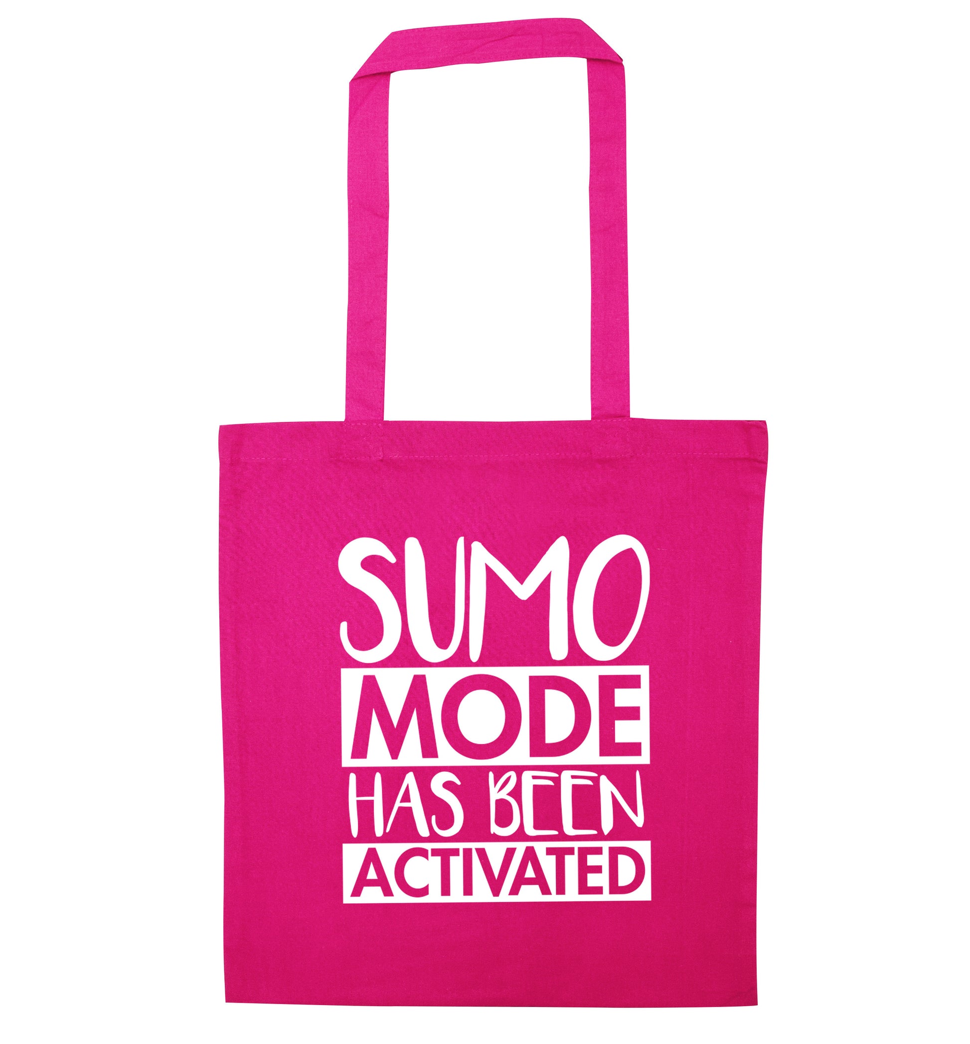 Sumo mode activated pink tote bag