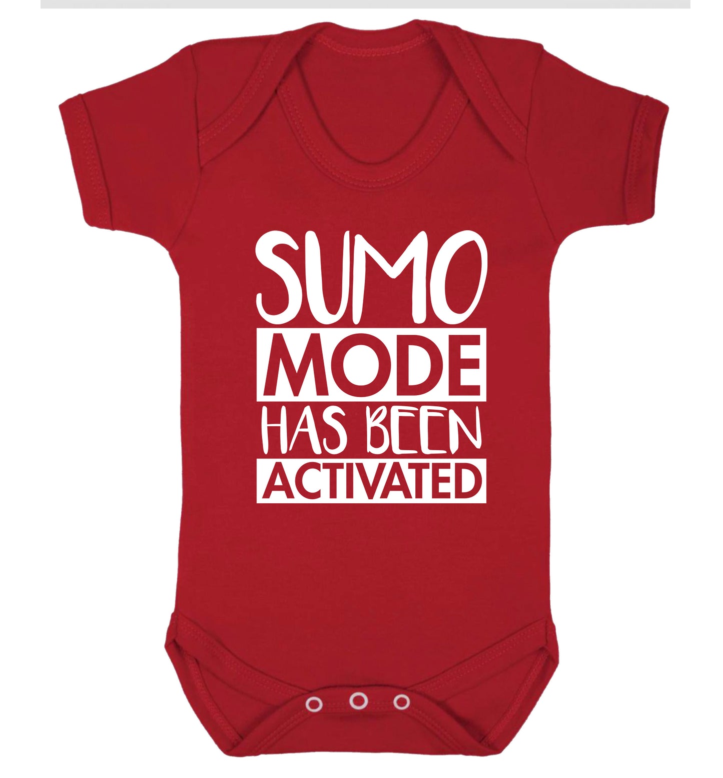 Sumo mode activated Baby Vest red 18-24 months