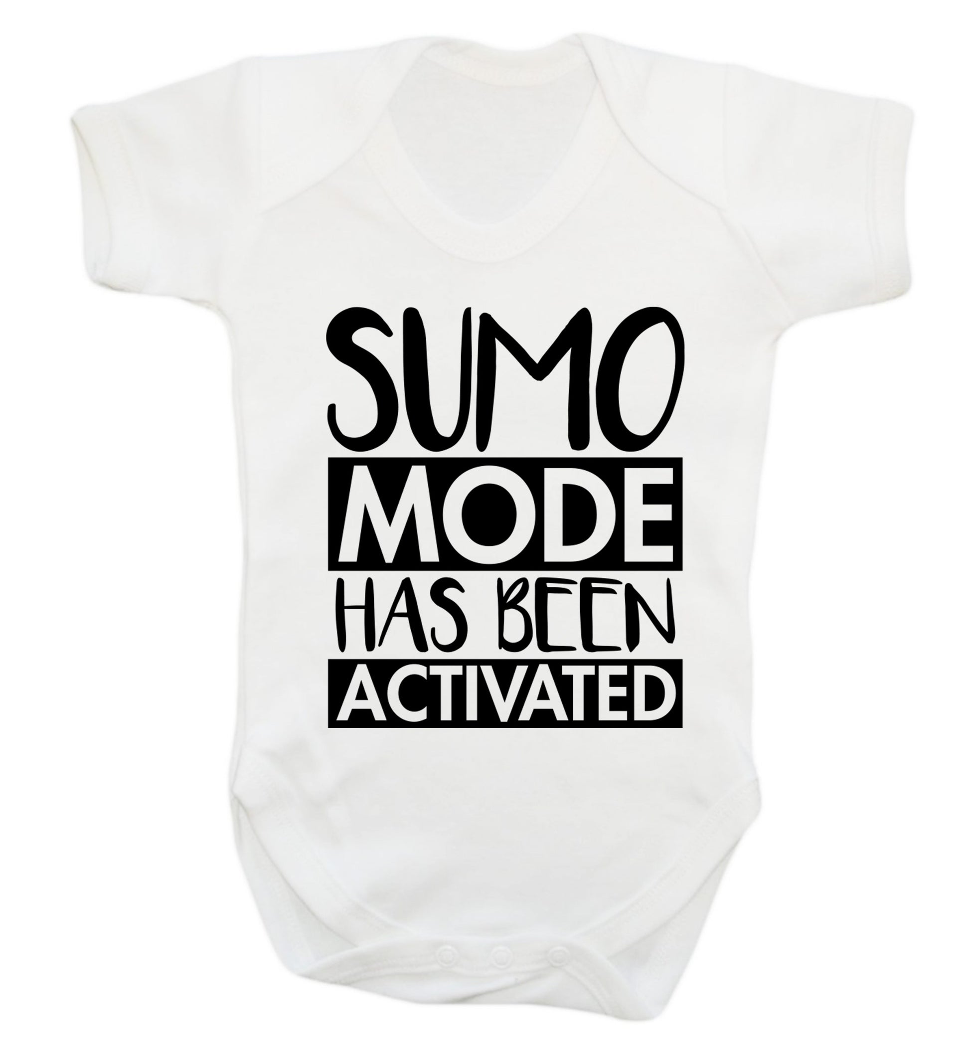 Sumo mode activated Baby Vest white 18-24 months