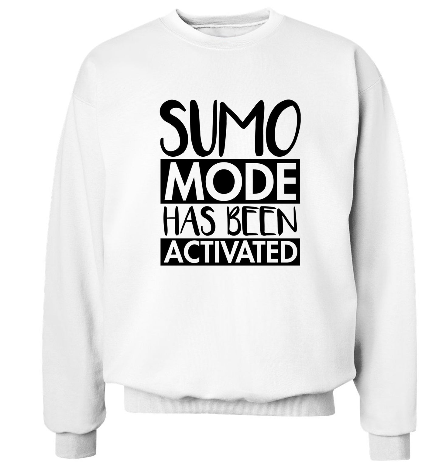 Sumo mode activated Adult's unisex white Sweater 2XL