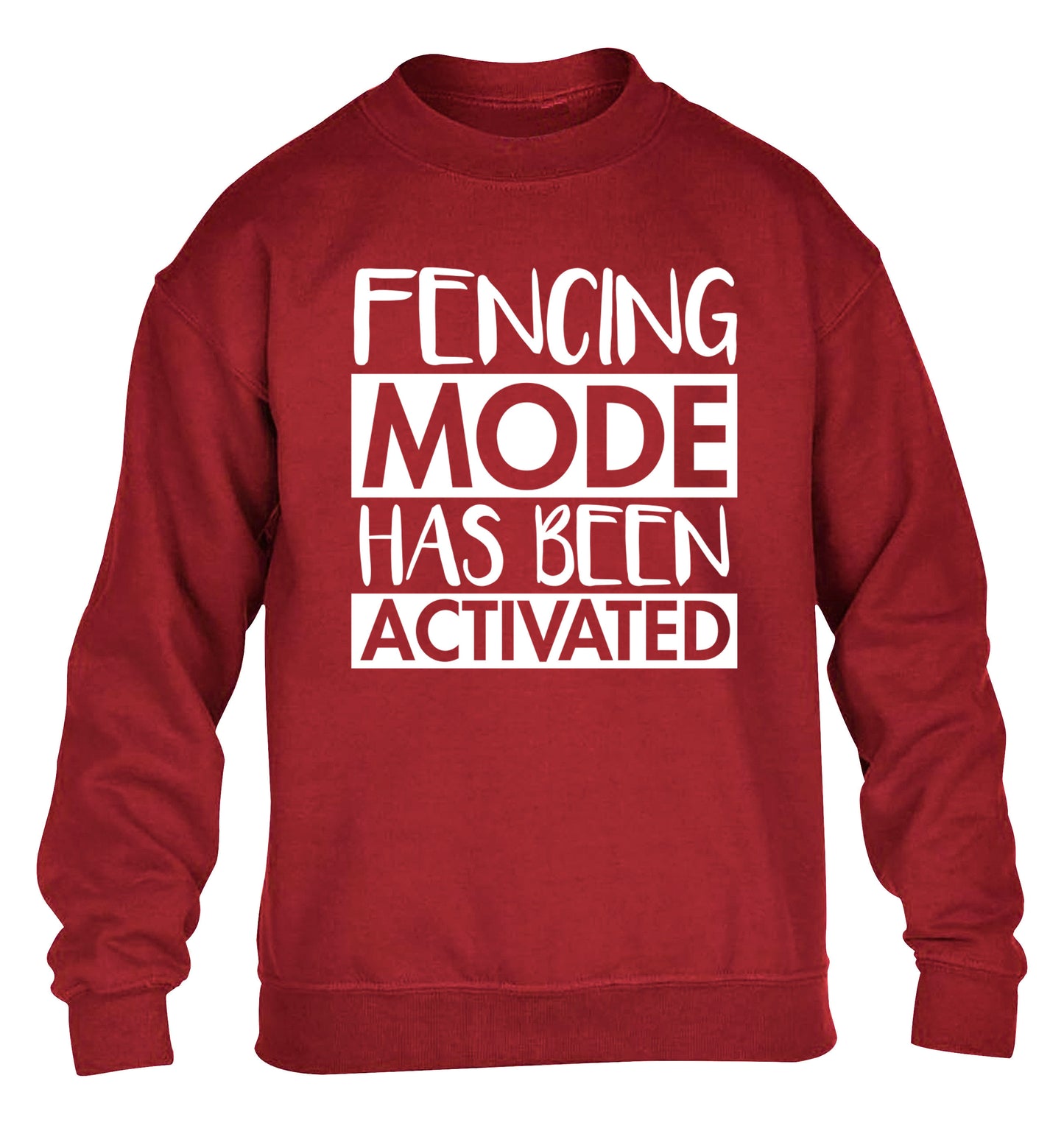 Fencing mode activated children's grey sweater 12-14 Years