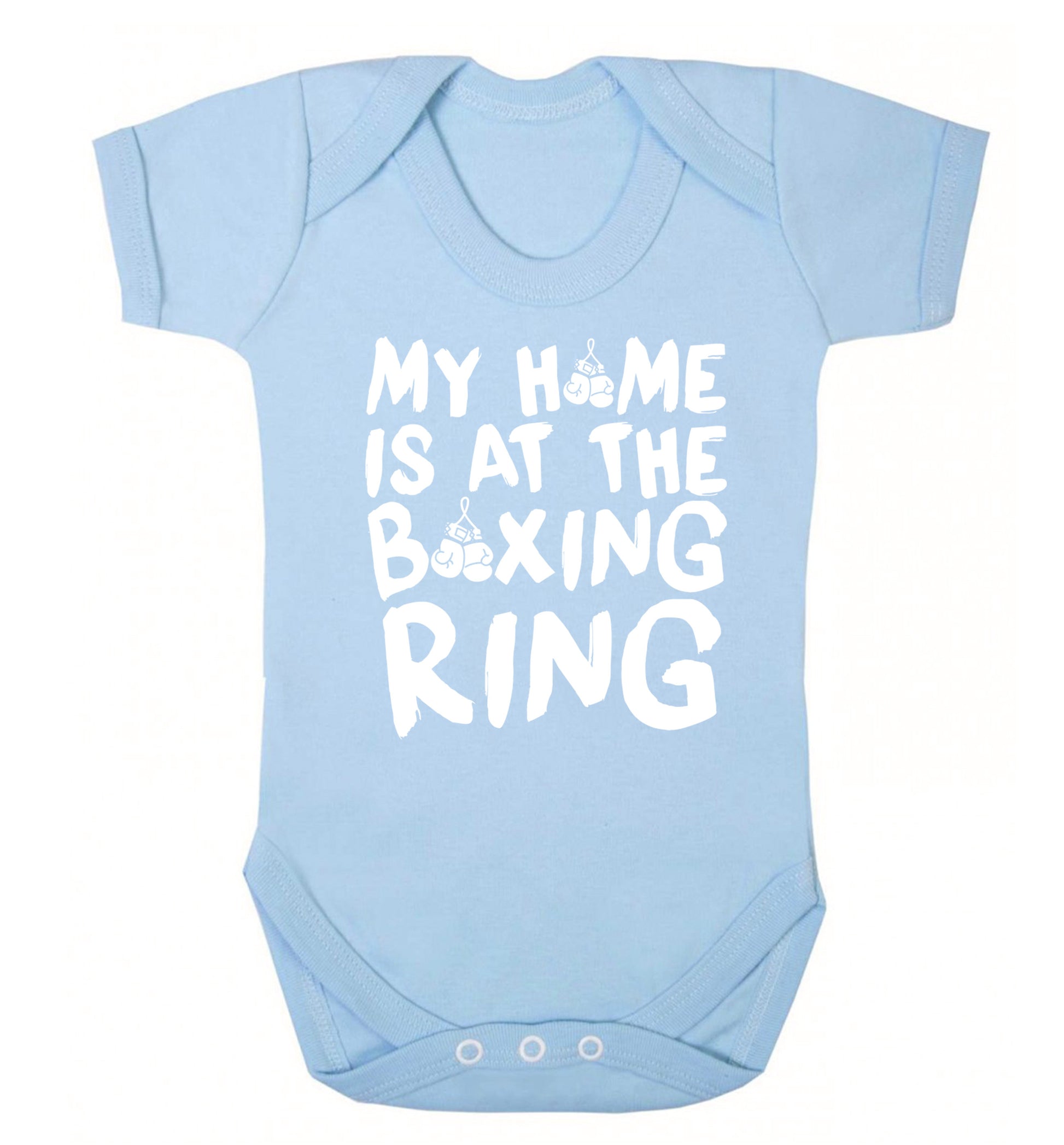 My home is at the boxing ring Baby Vest pale blue 18-24 months