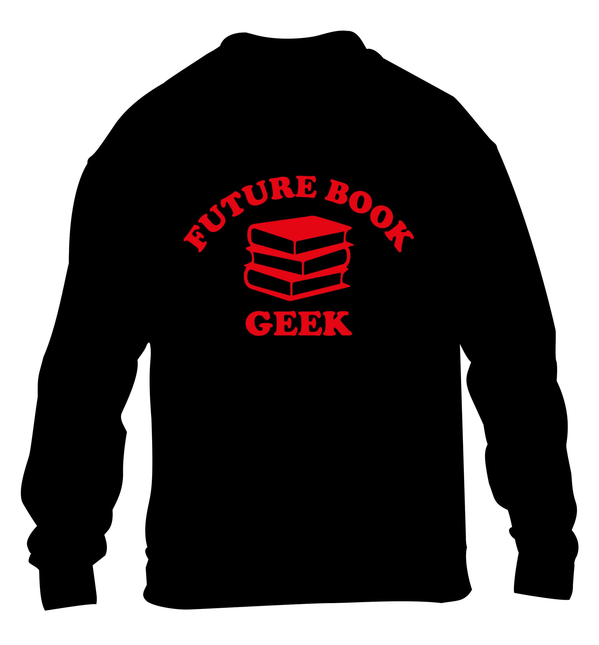 Future book geek children's black sweater 12-14 Years