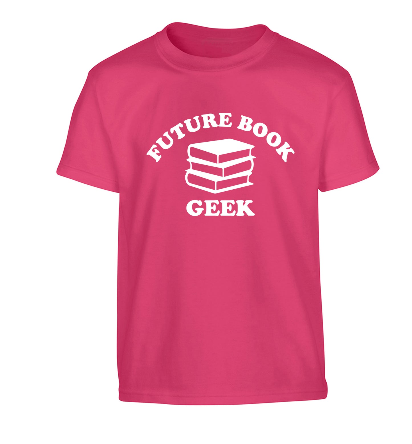 Future book geek Children's pink Tshirt 12-14 Years