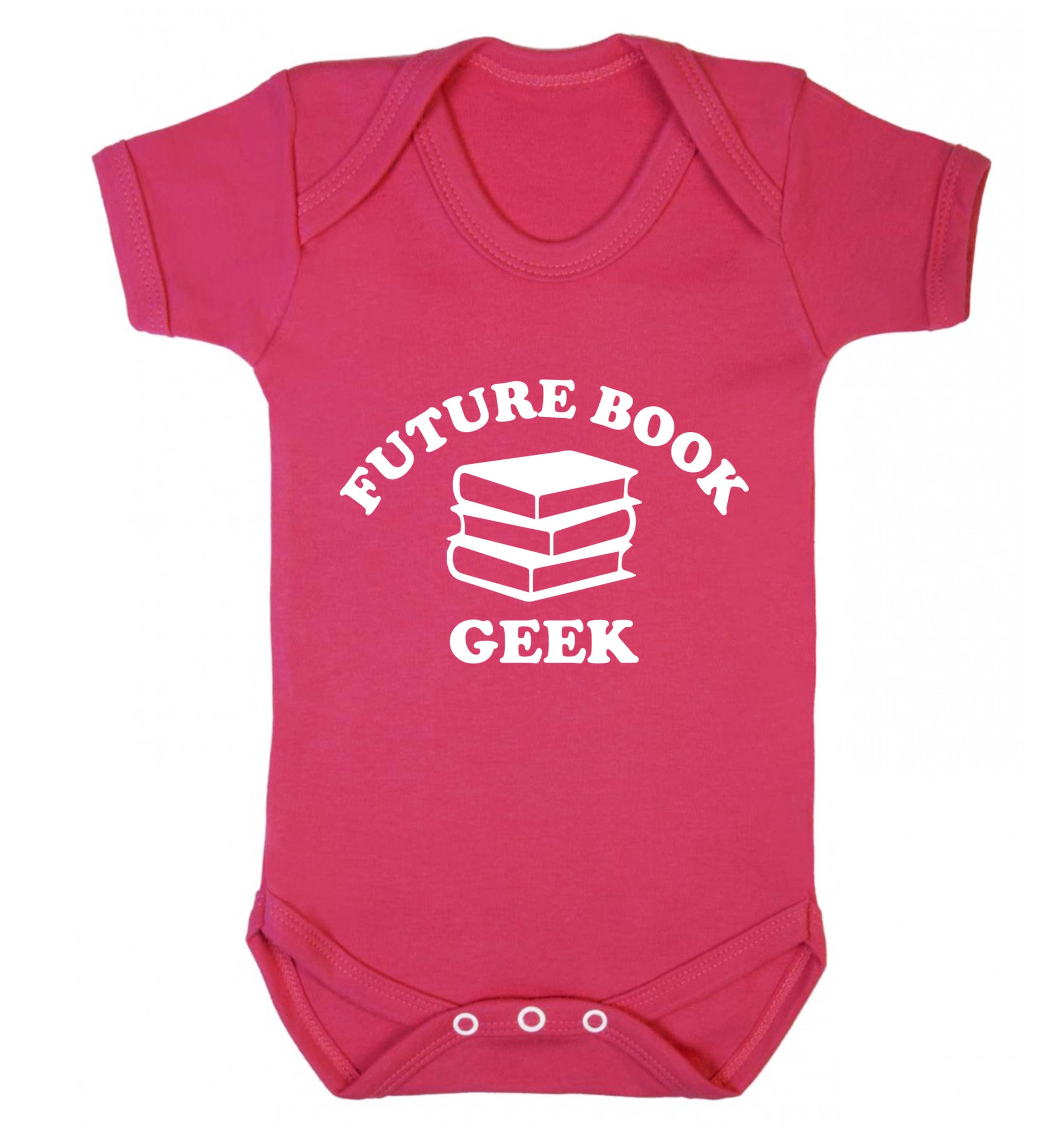 Future book geek Baby Vest dark pink 18-24 months