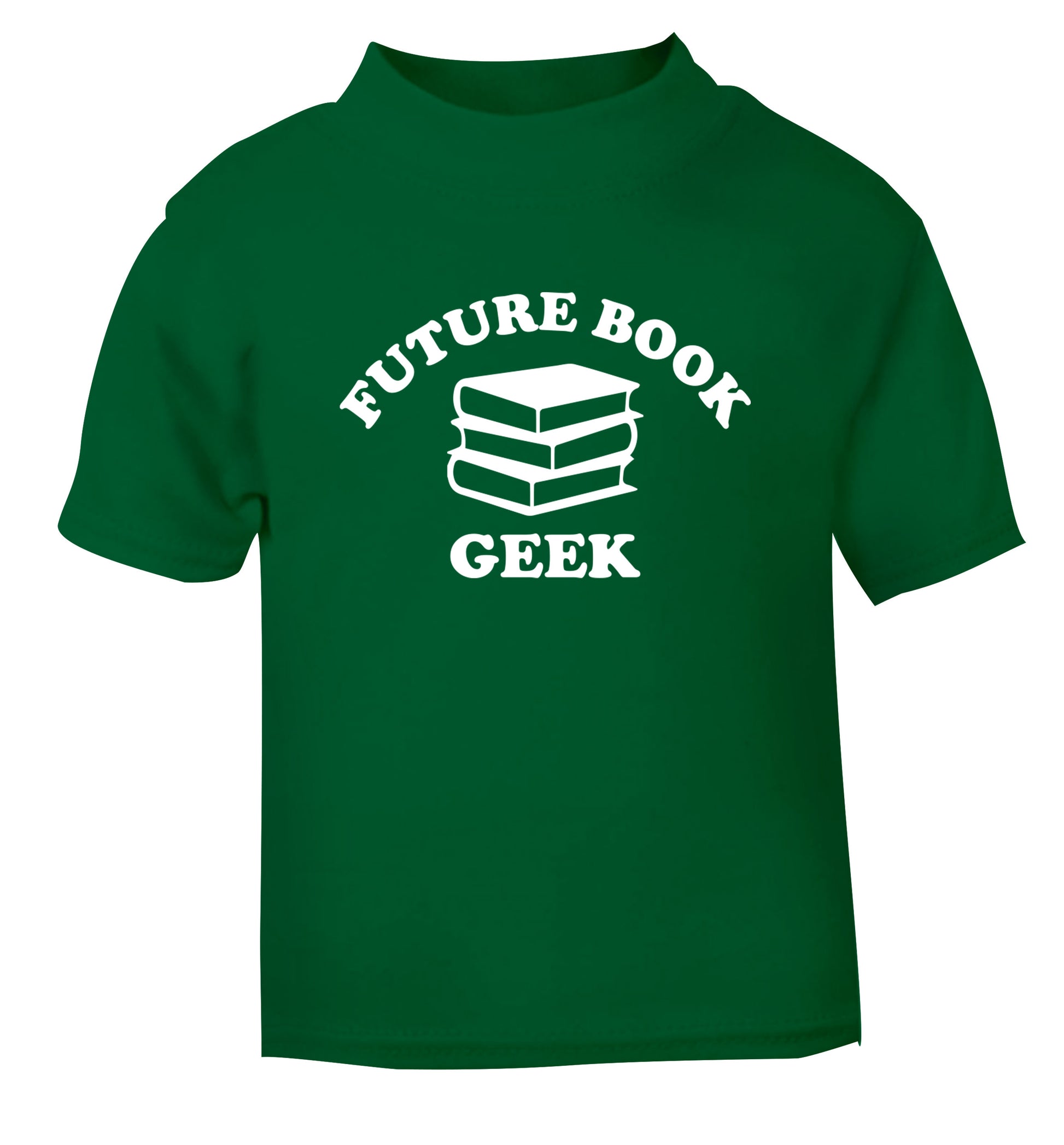 Future book geek green Baby Toddler Tshirt 2 Years