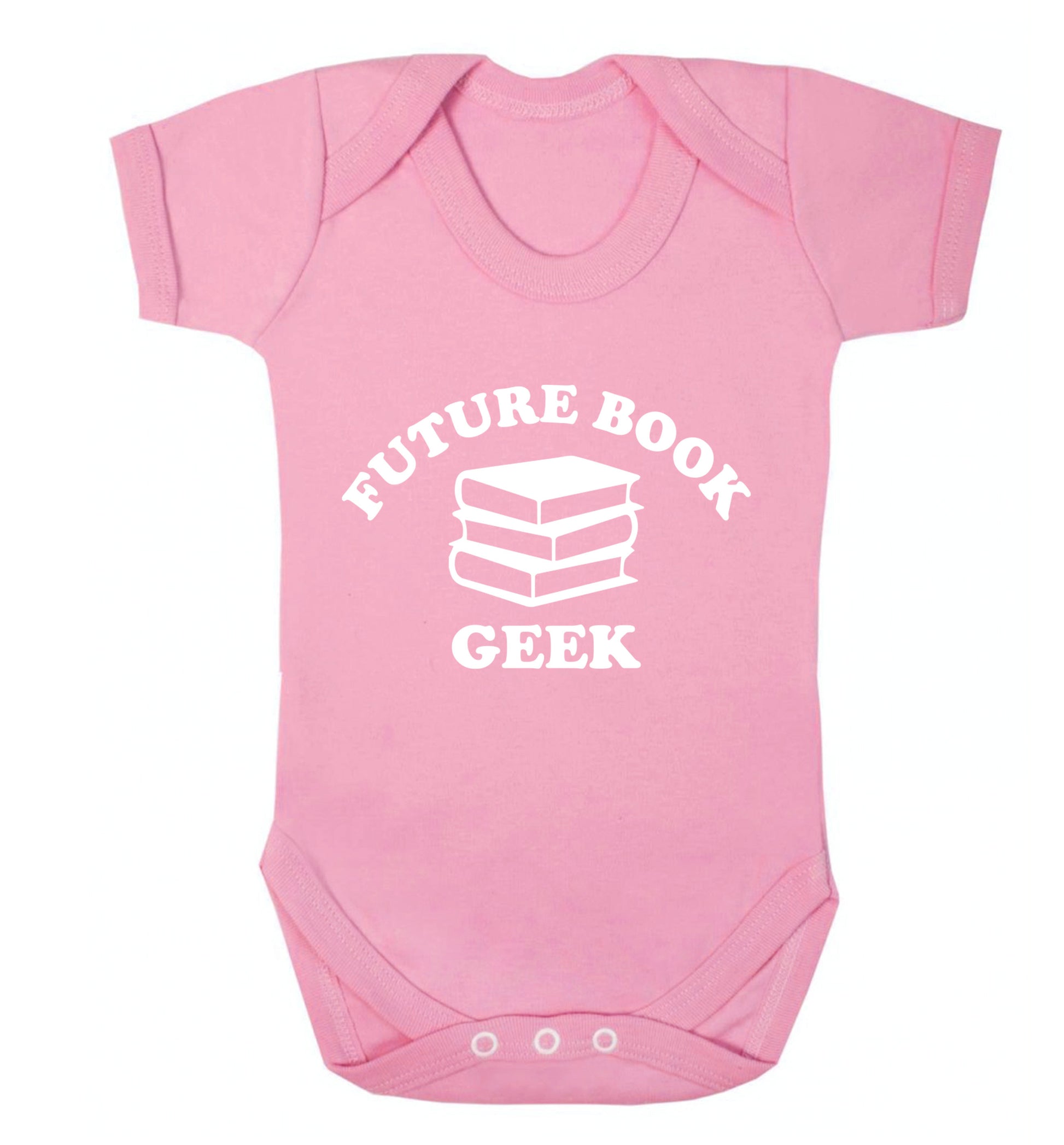 Future book geek Baby Vest pale pink 18-24 months