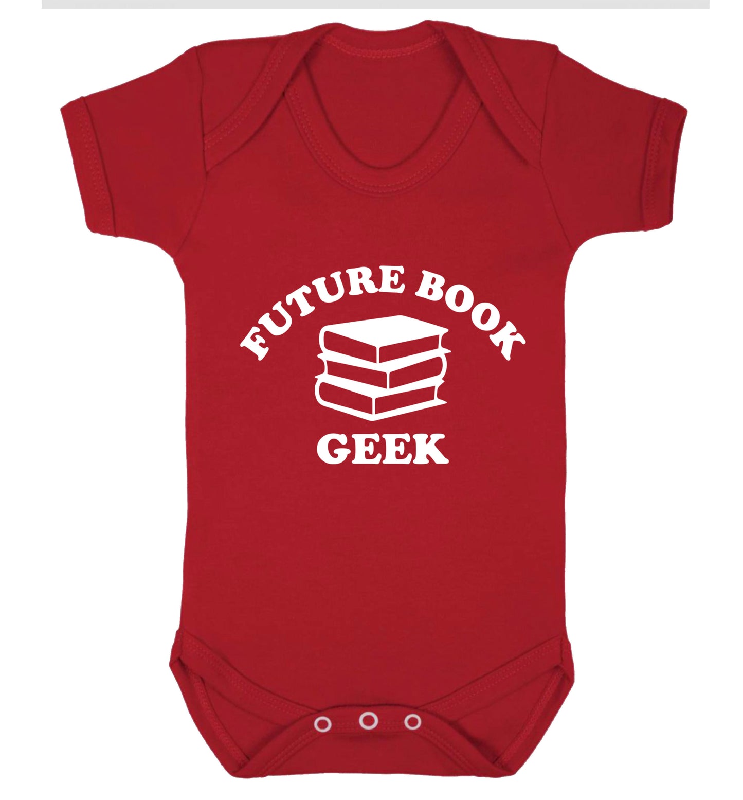 Future book geek Baby Vest red 18-24 months