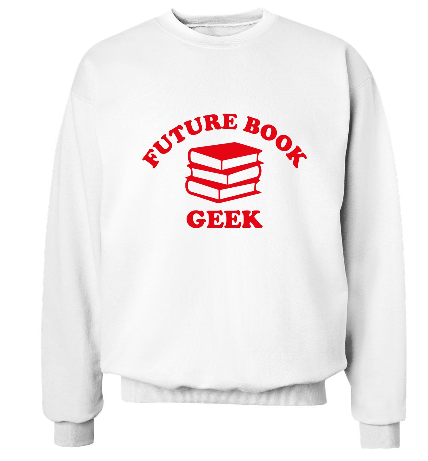 Future book geek Adult's unisex white Sweater 2XL