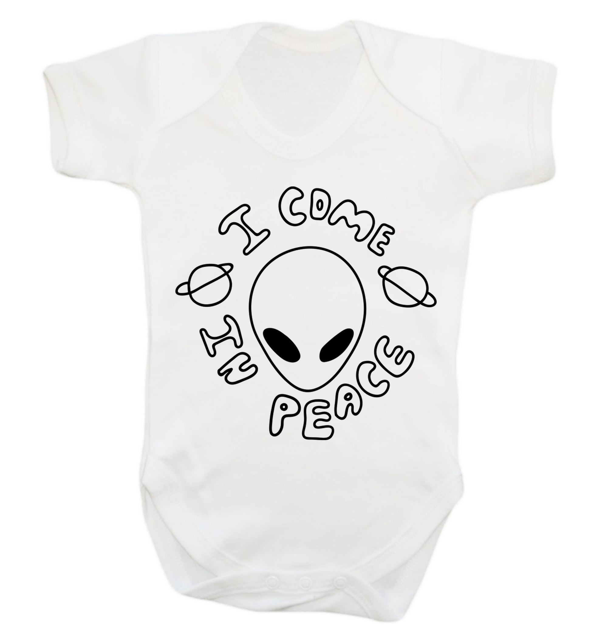 I come in peace Baby Vest white 18-24 months