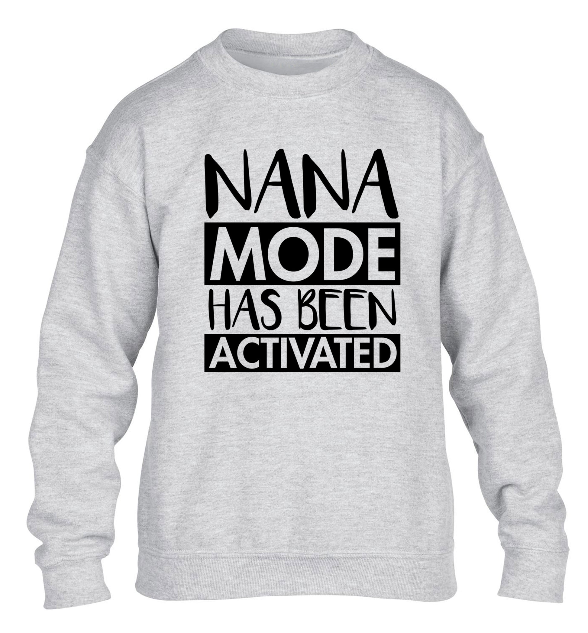 Nana mode activated children's grey sweater 12-14 Years