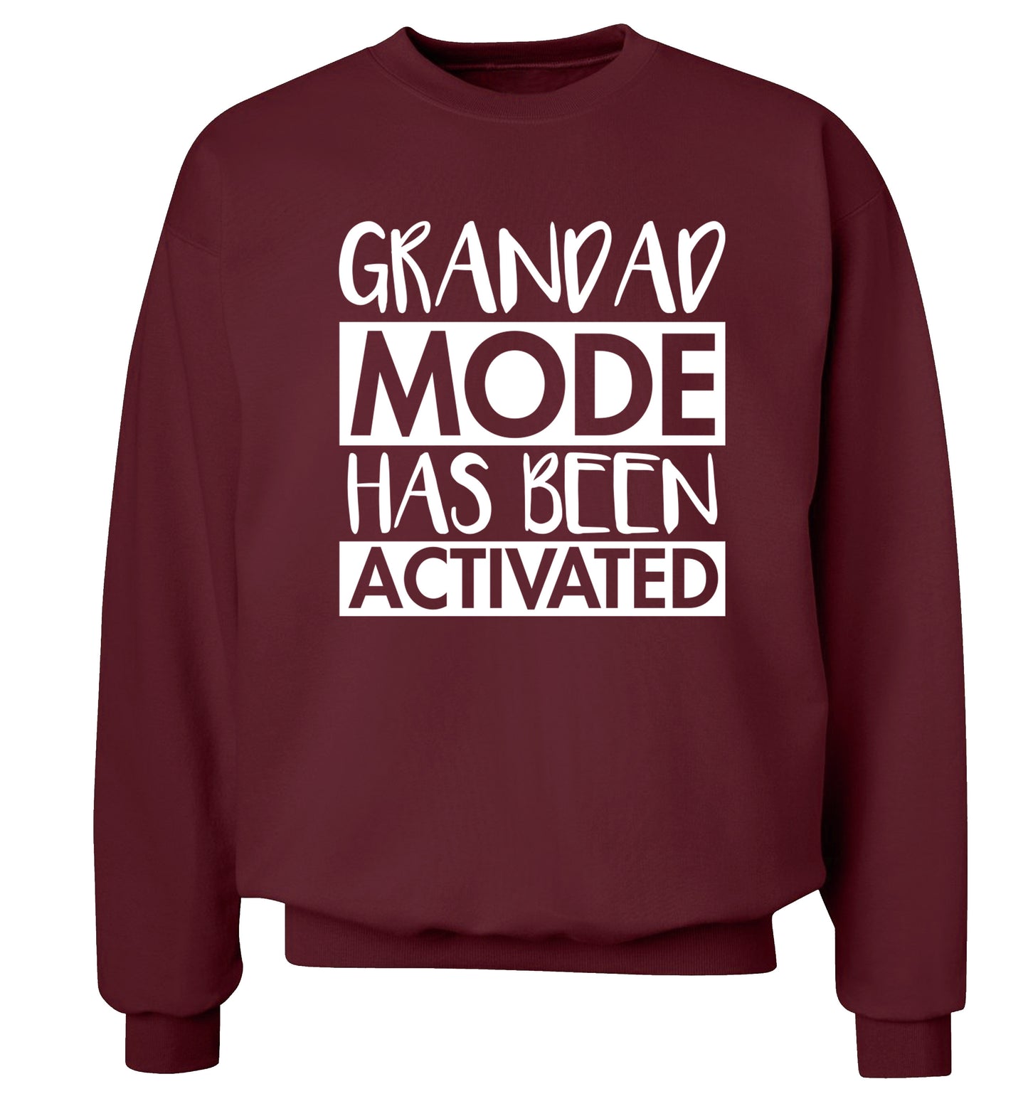 Grandad mode activated Adult's unisex maroon Sweater 2XL