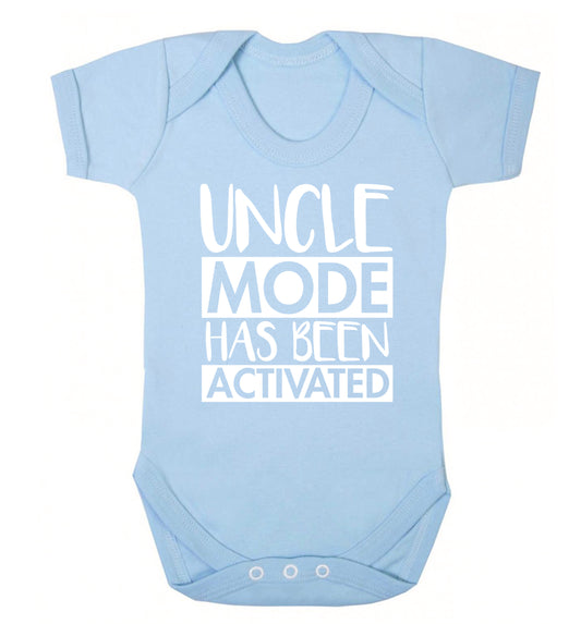 Uncle mode activated Baby Vest pale blue 18-24 months