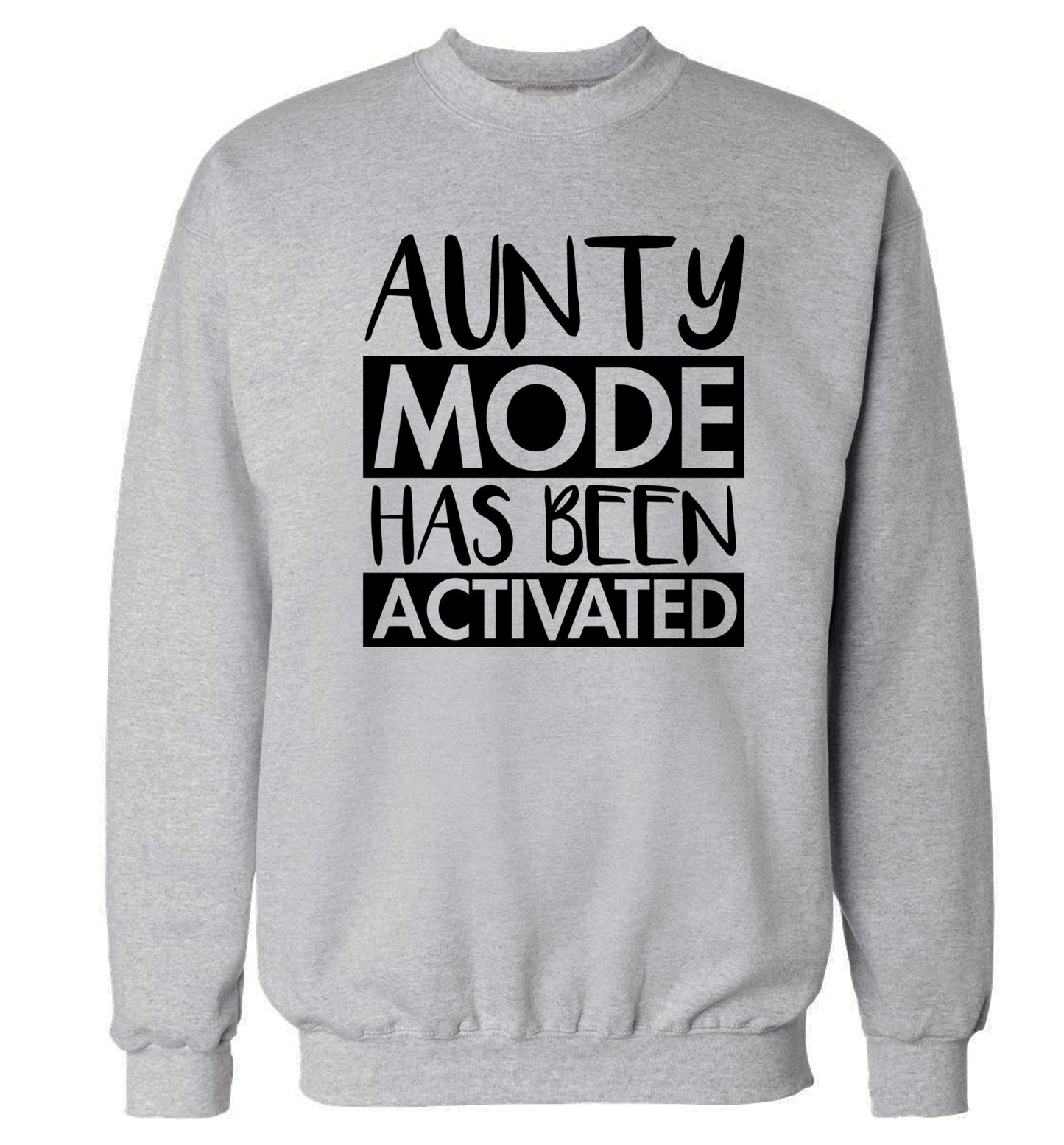 Aunty mode activated Adult's unisex grey Sweater 2XL