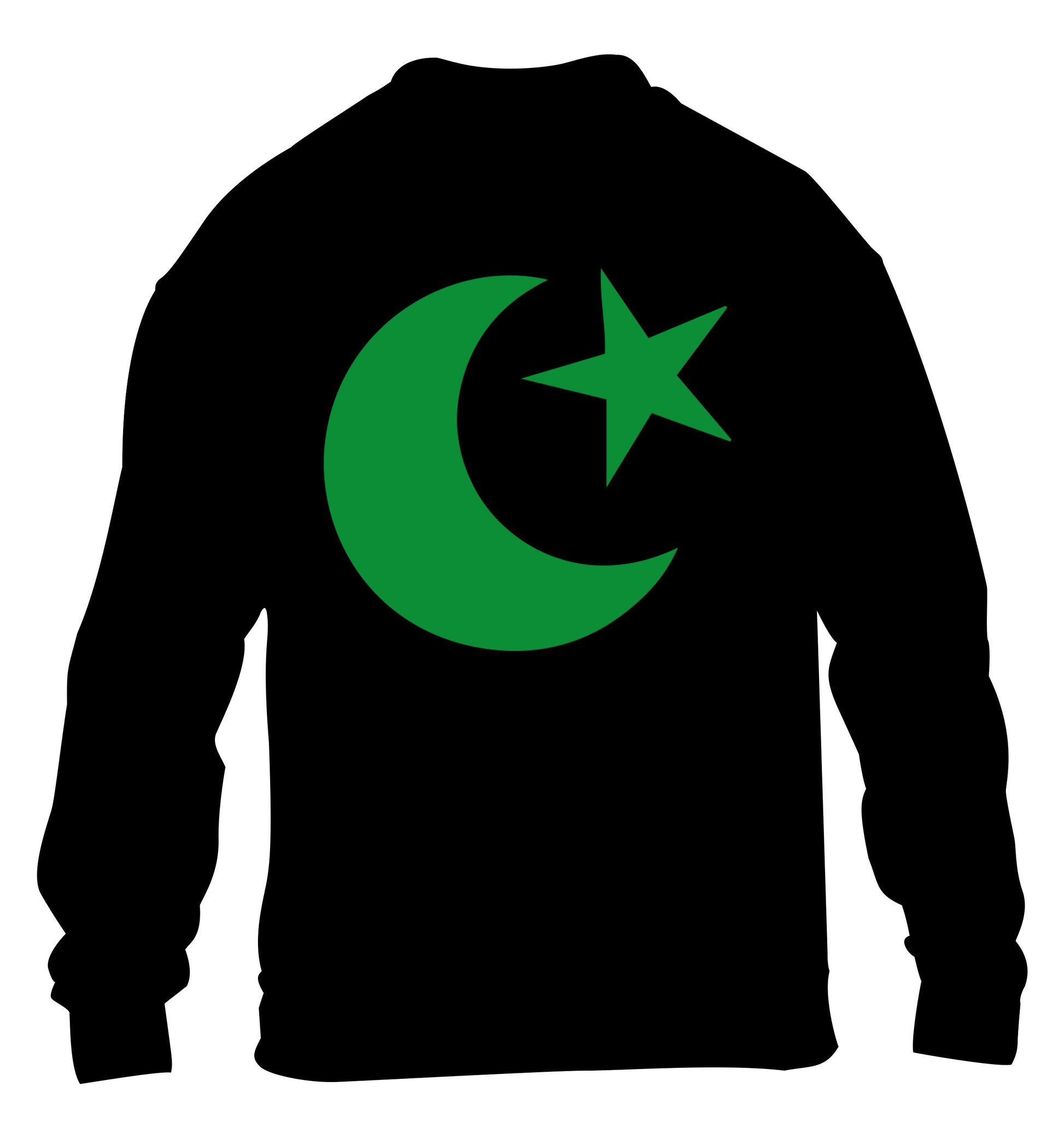 Eid symbol children's black sweater 12-13 Years