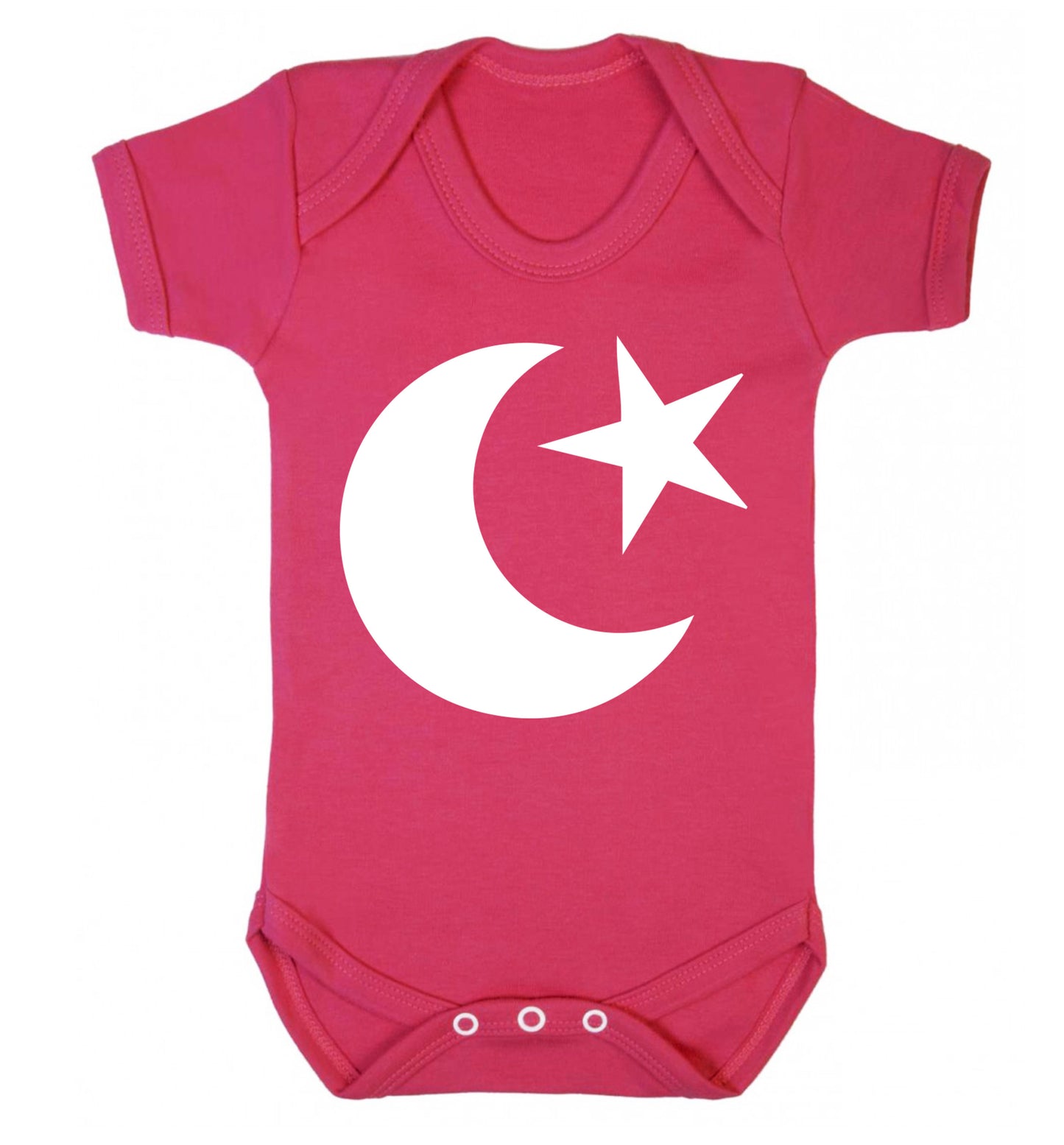 Eid Symbol Baby Vest dark pink 18-24 months