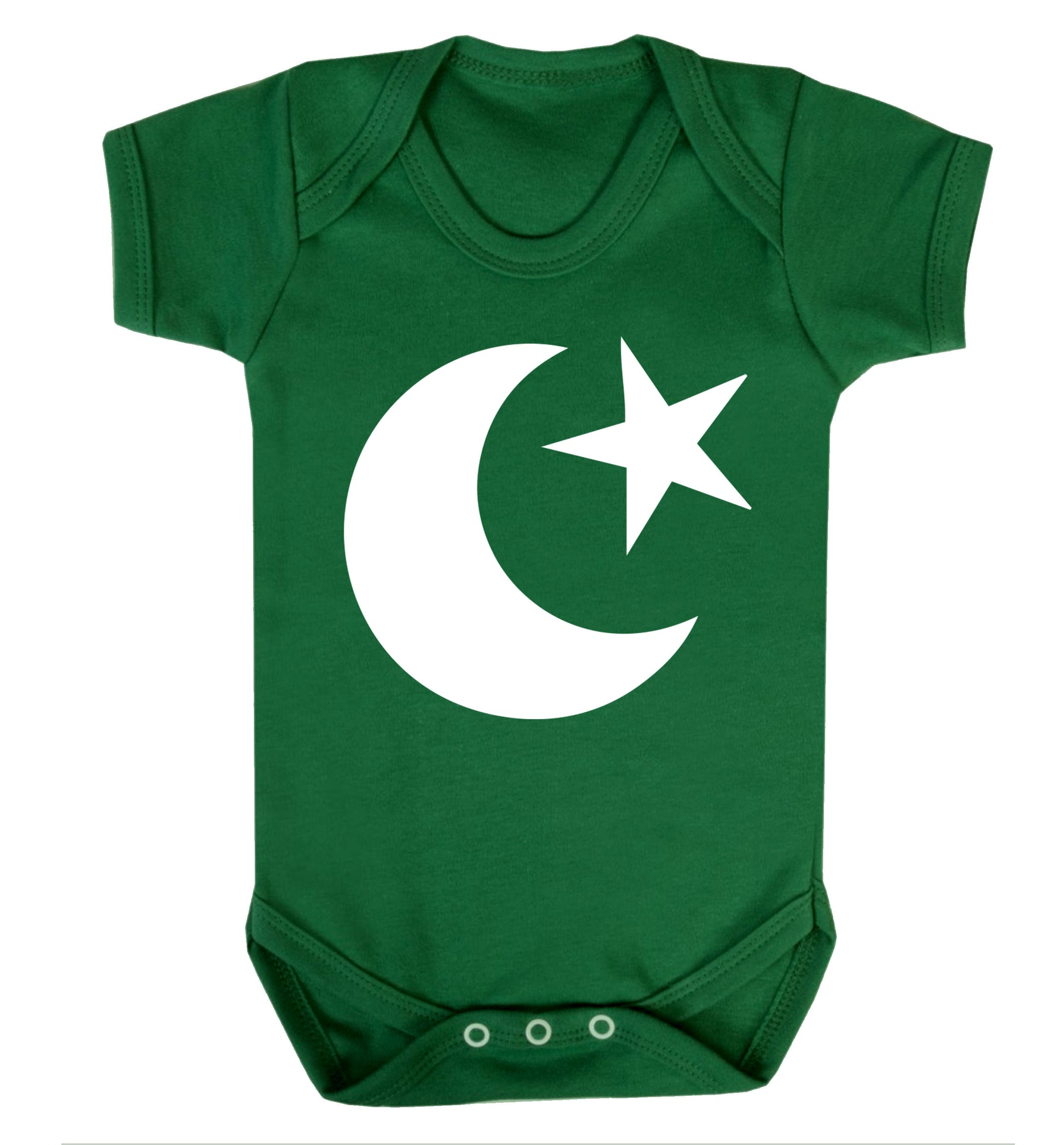 Eid Symbol Baby Vest green 18-24 months