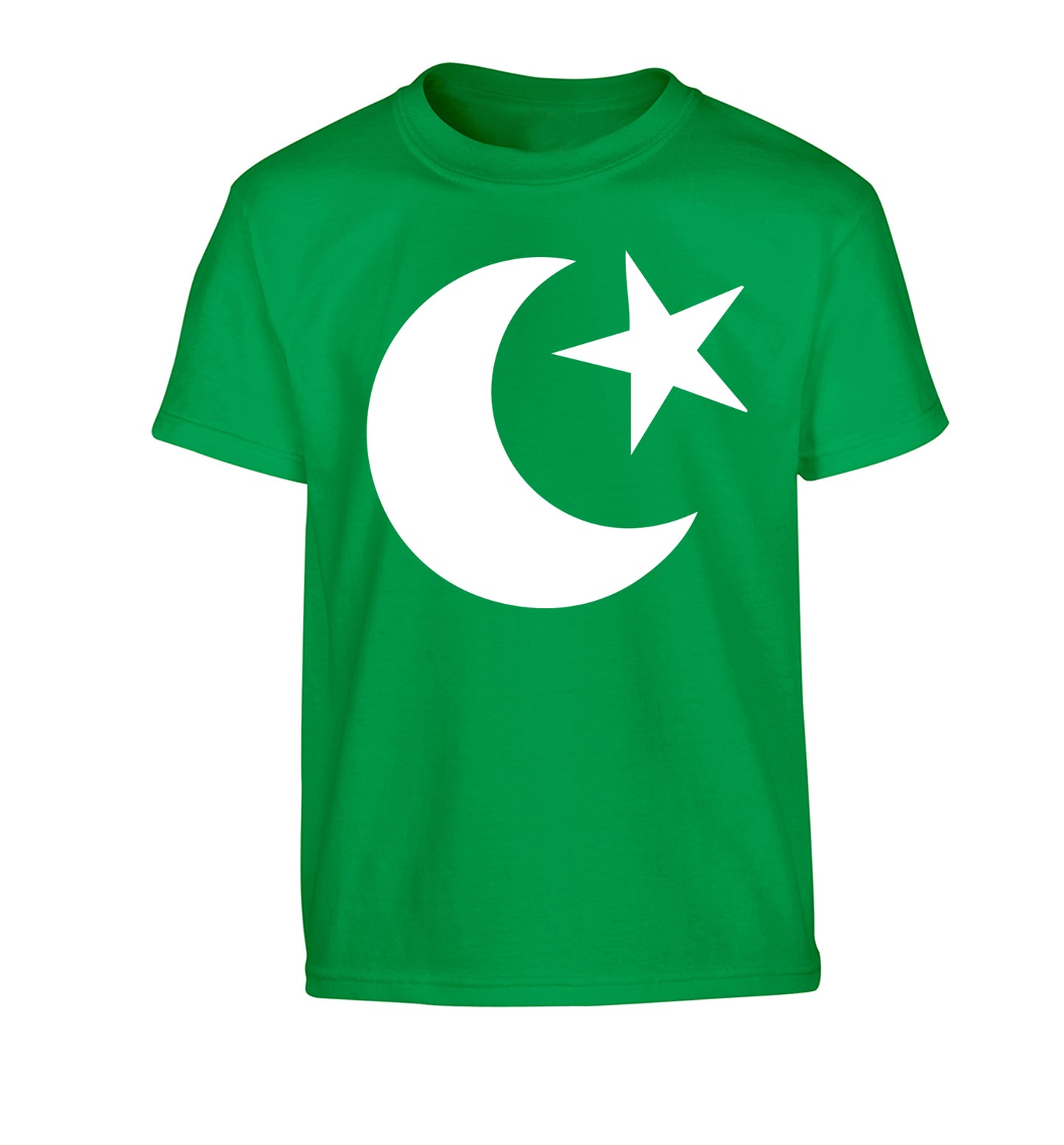Eid symbol Children's green Tshirt 12-13 Years