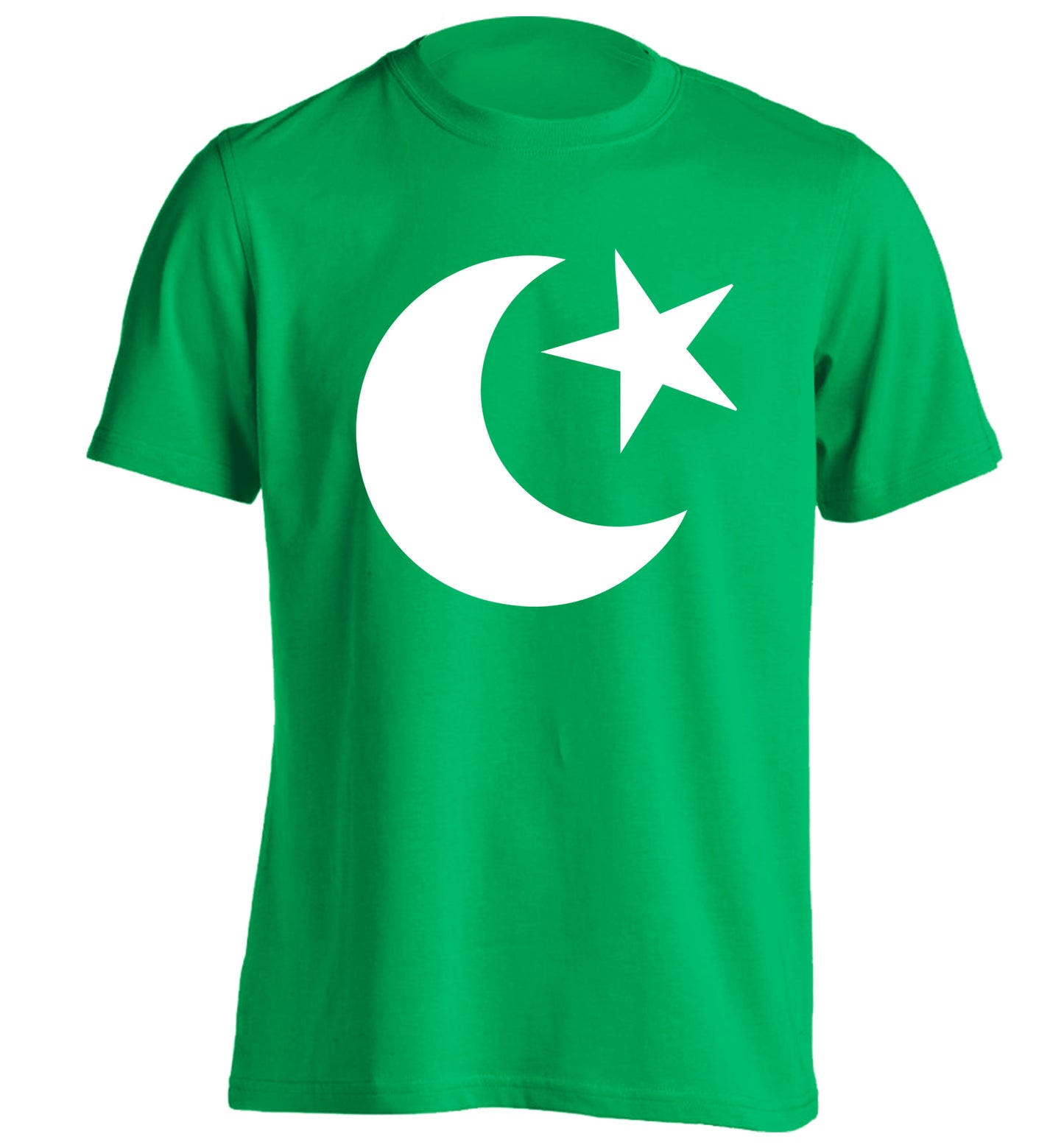 Eid Symbol adults unisex green Tshirt 2XL