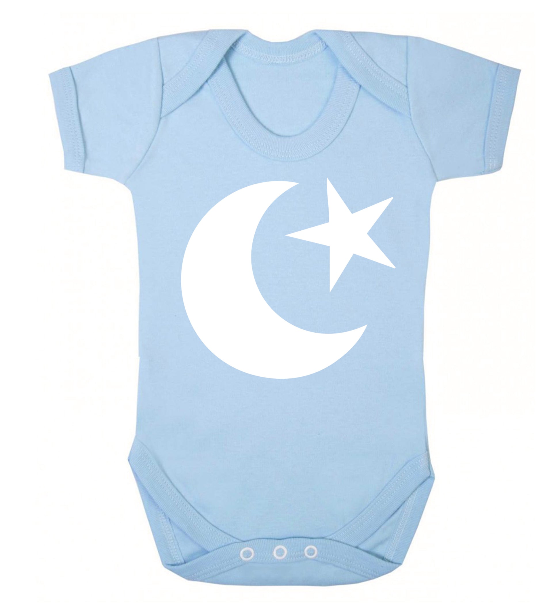Eid Symbol Baby Vest pale blue 18-24 months