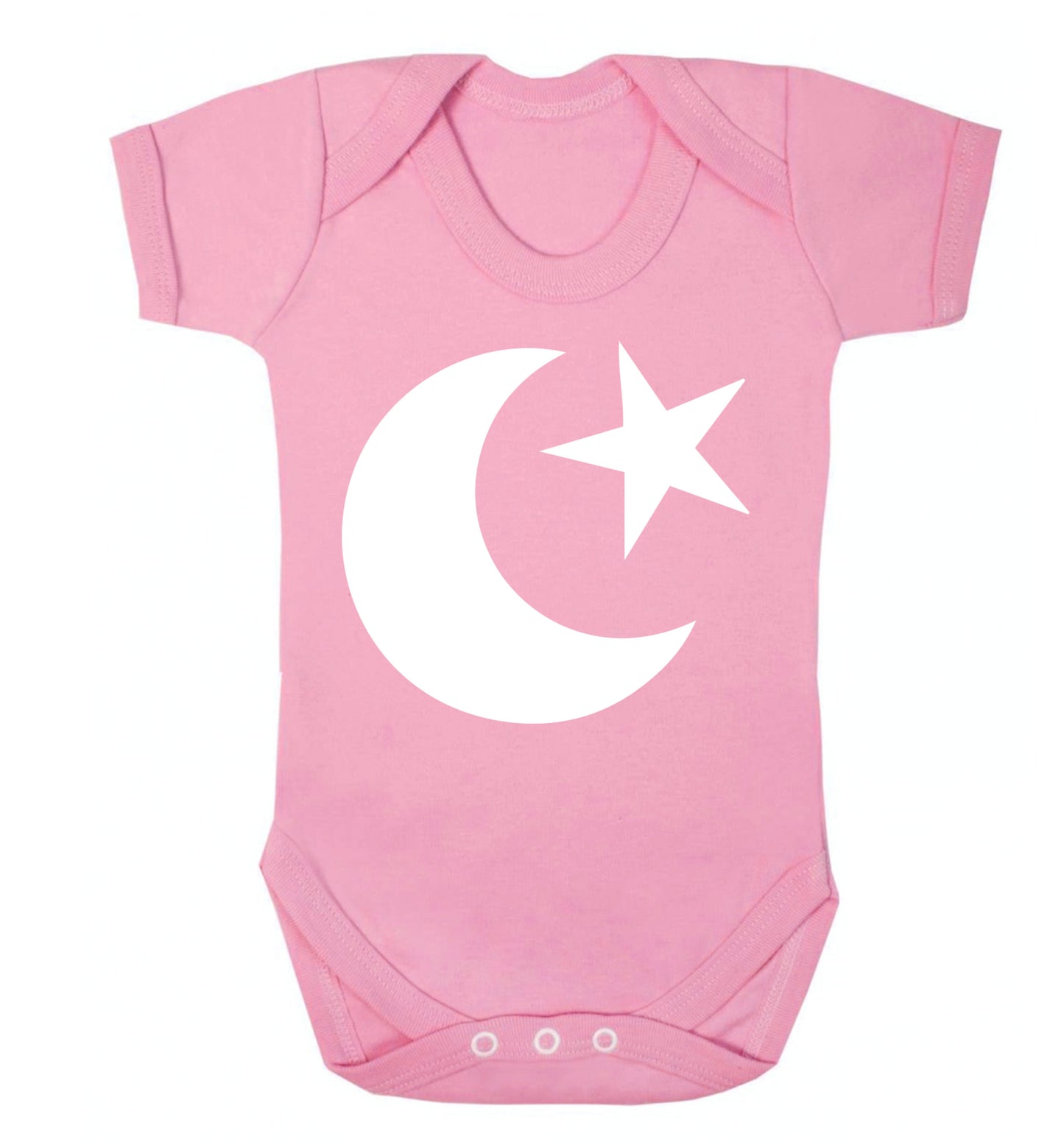 Eid Symbol Baby Vest pale pink 18-24 months