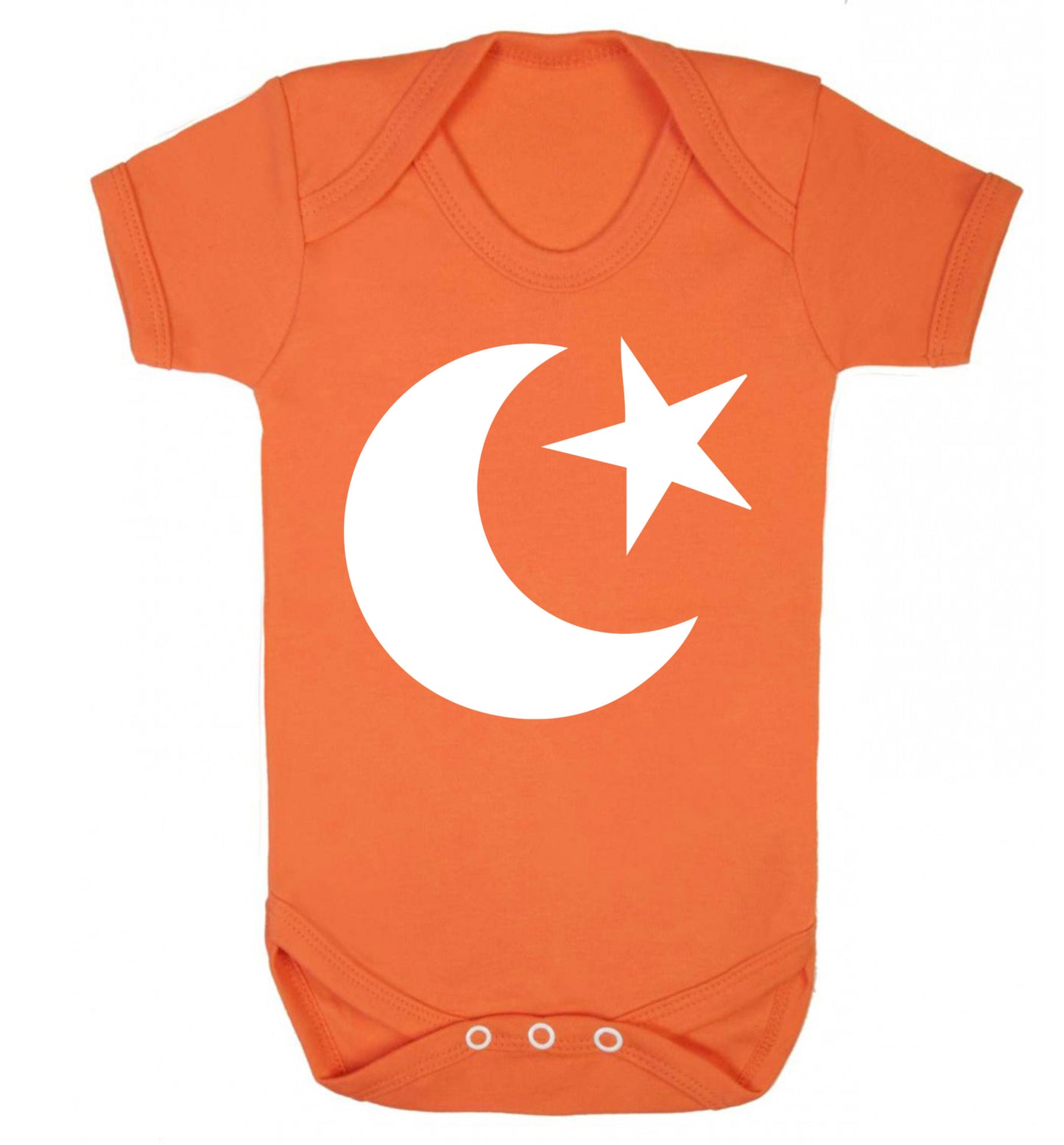 Eid Symbol Baby Vest orange 18-24 months