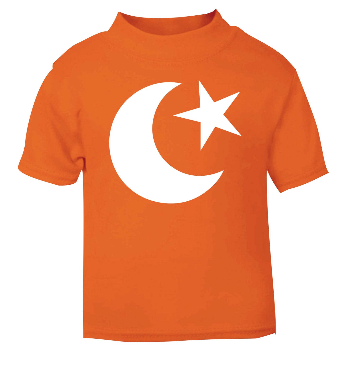 Eid symbol orange baby toddler Tshirt 2 Years