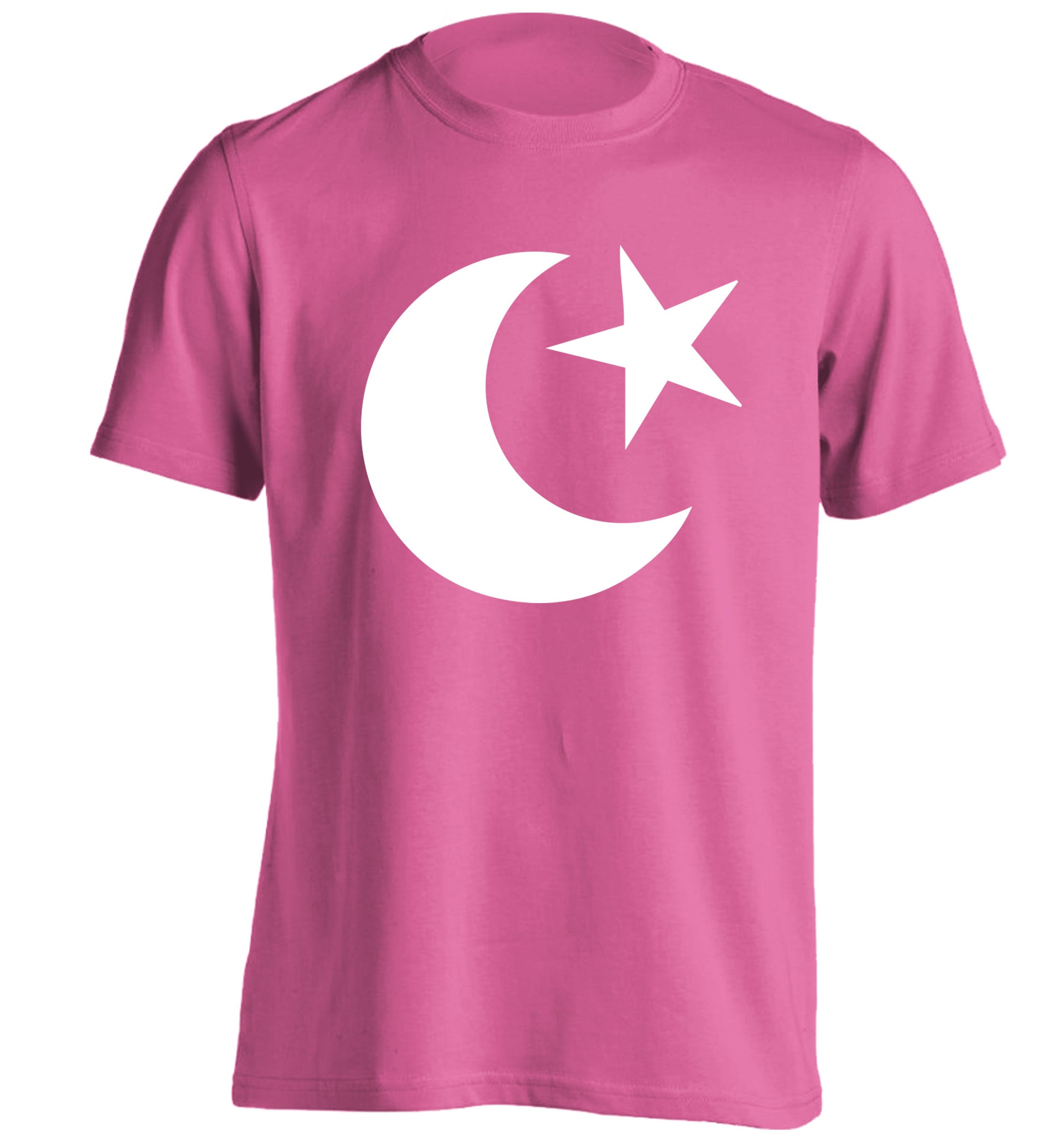 Eid Symbol adults unisex pink Tshirt 2XL