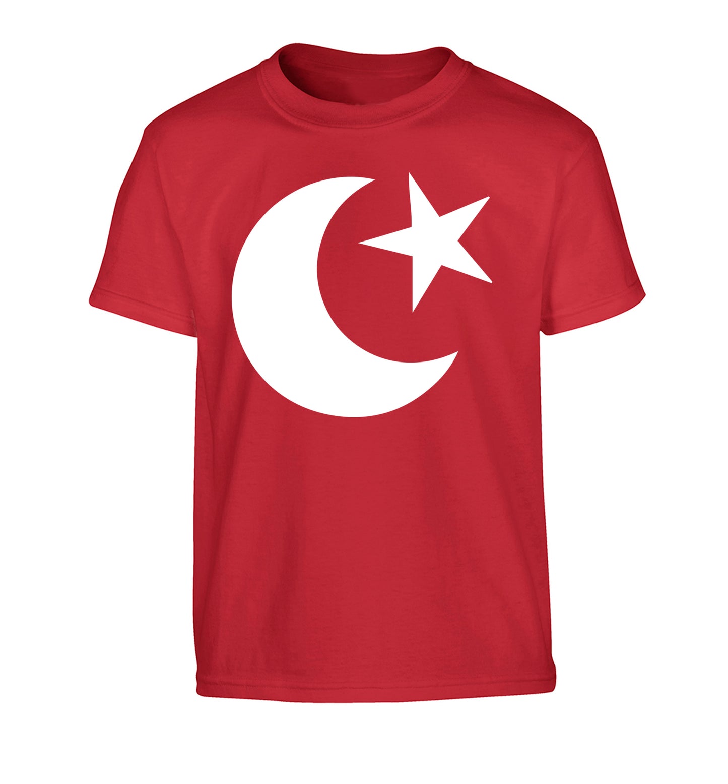 Eid symbol Children's red Tshirt 12-13 Years