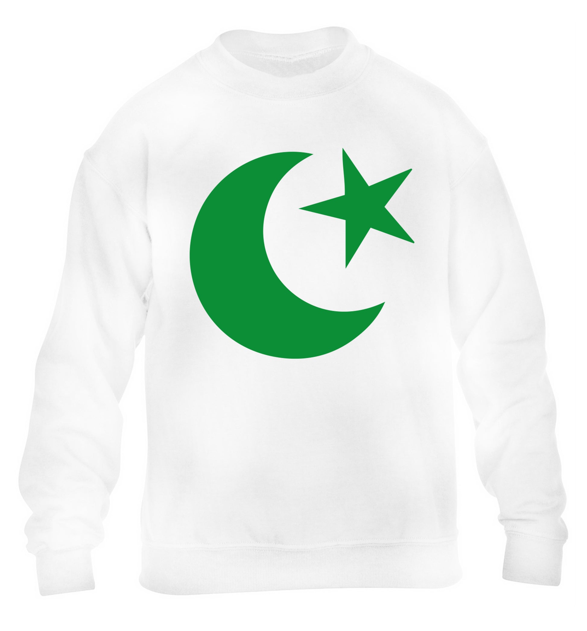 Eid symbol children's white sweater 12-13 Years