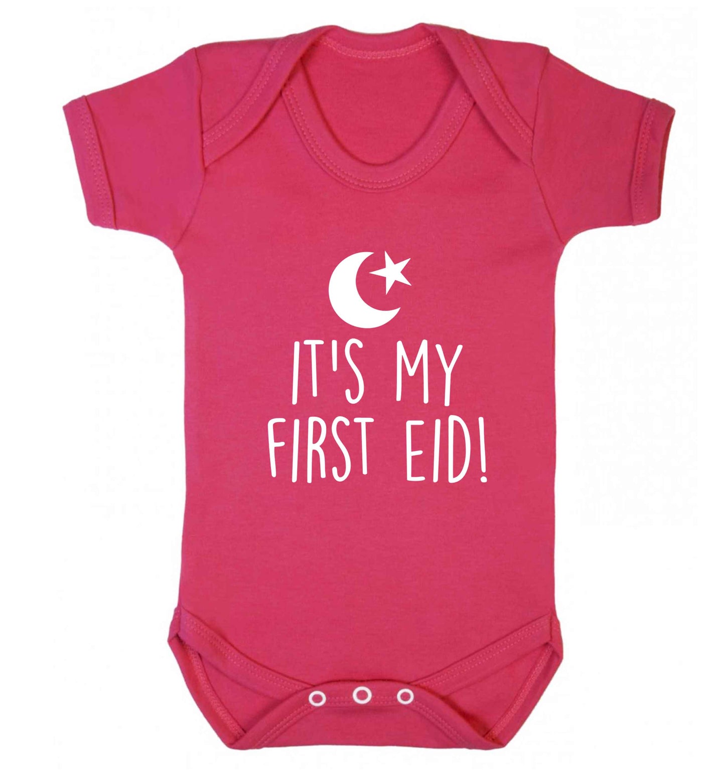 It's my first Eid baby vest dark pink 18-24 months